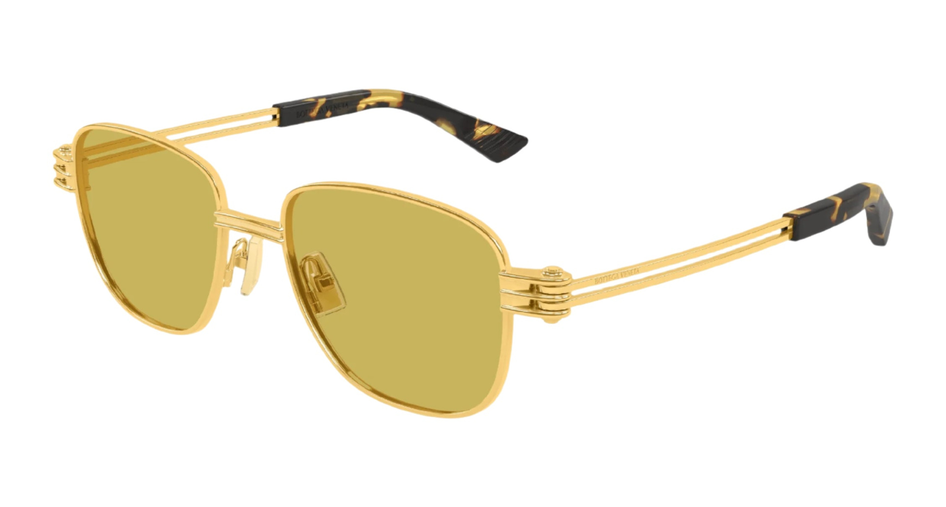 Bottega Veneta Metal Square Sunglasses