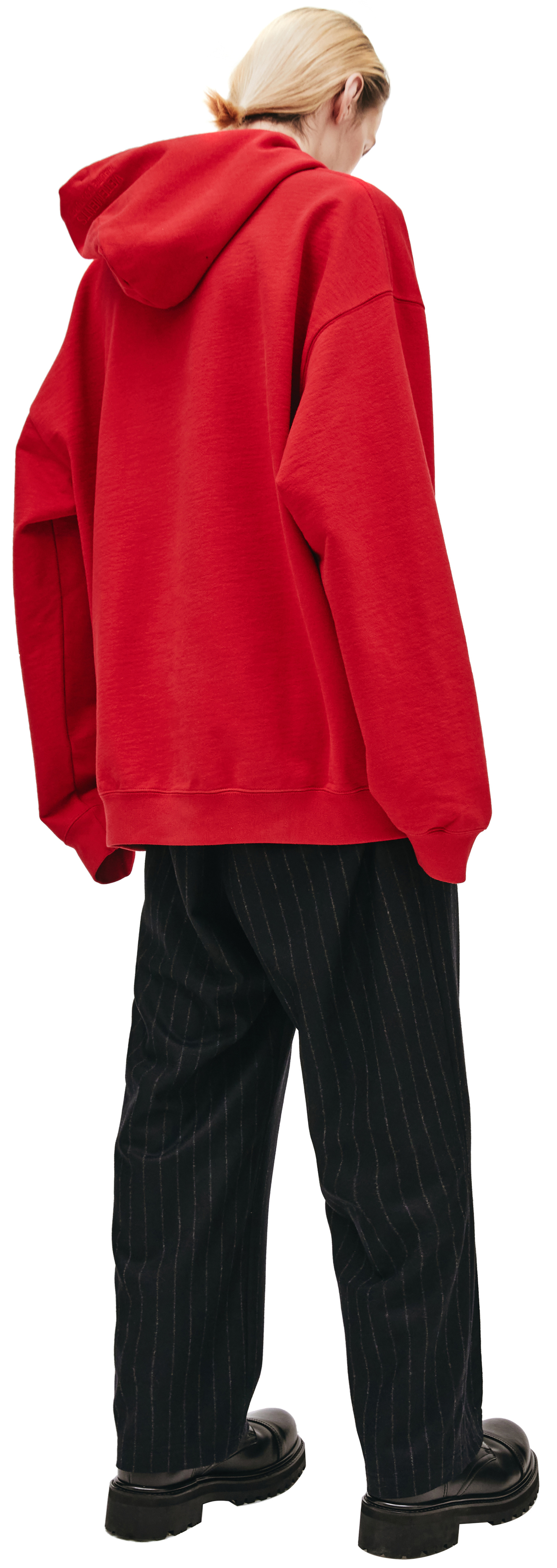 VETEMENTS Red Haute Couture Hoodie