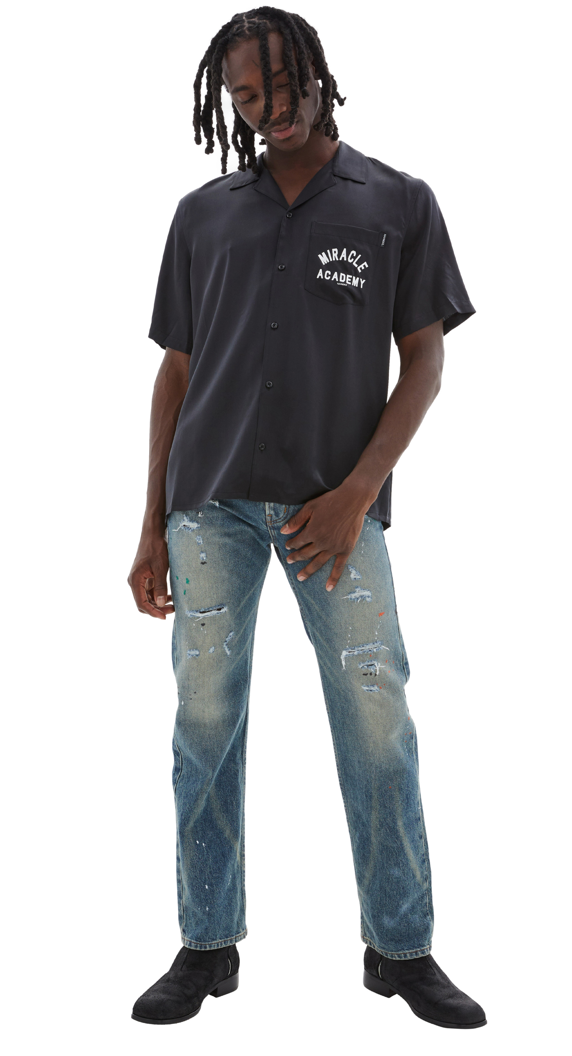 RHUDE Jeans with scuffed effect
