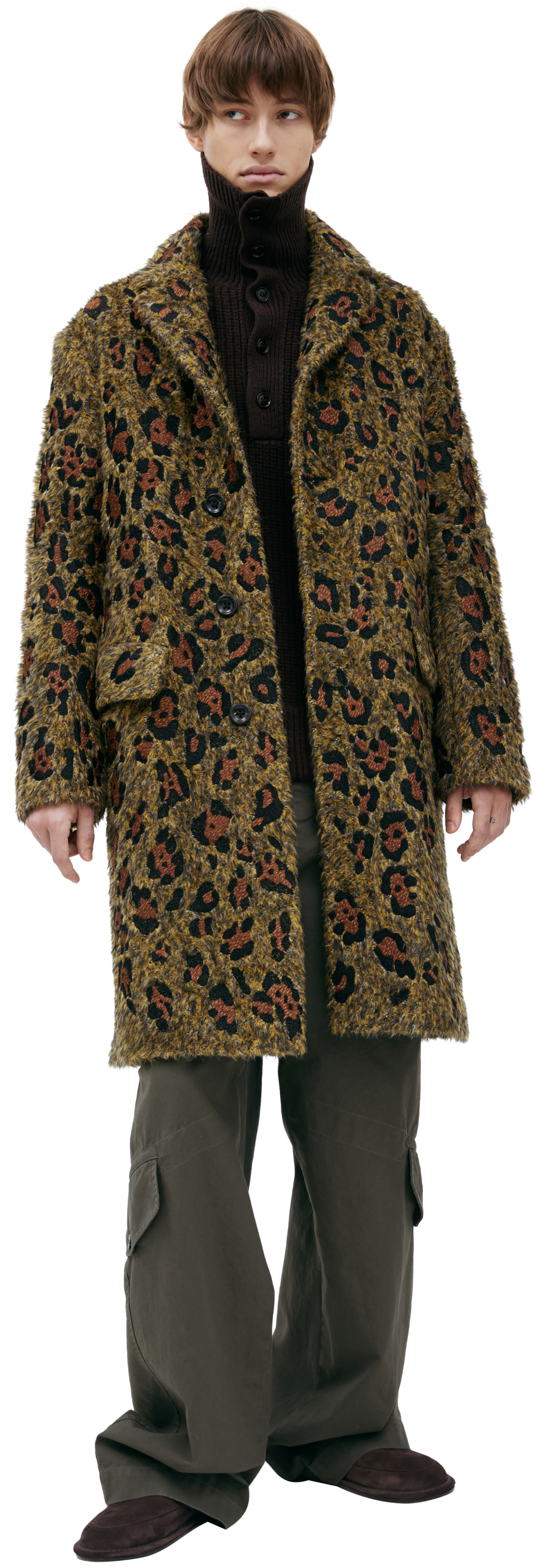 Dries Van Noten Animalistic print coat