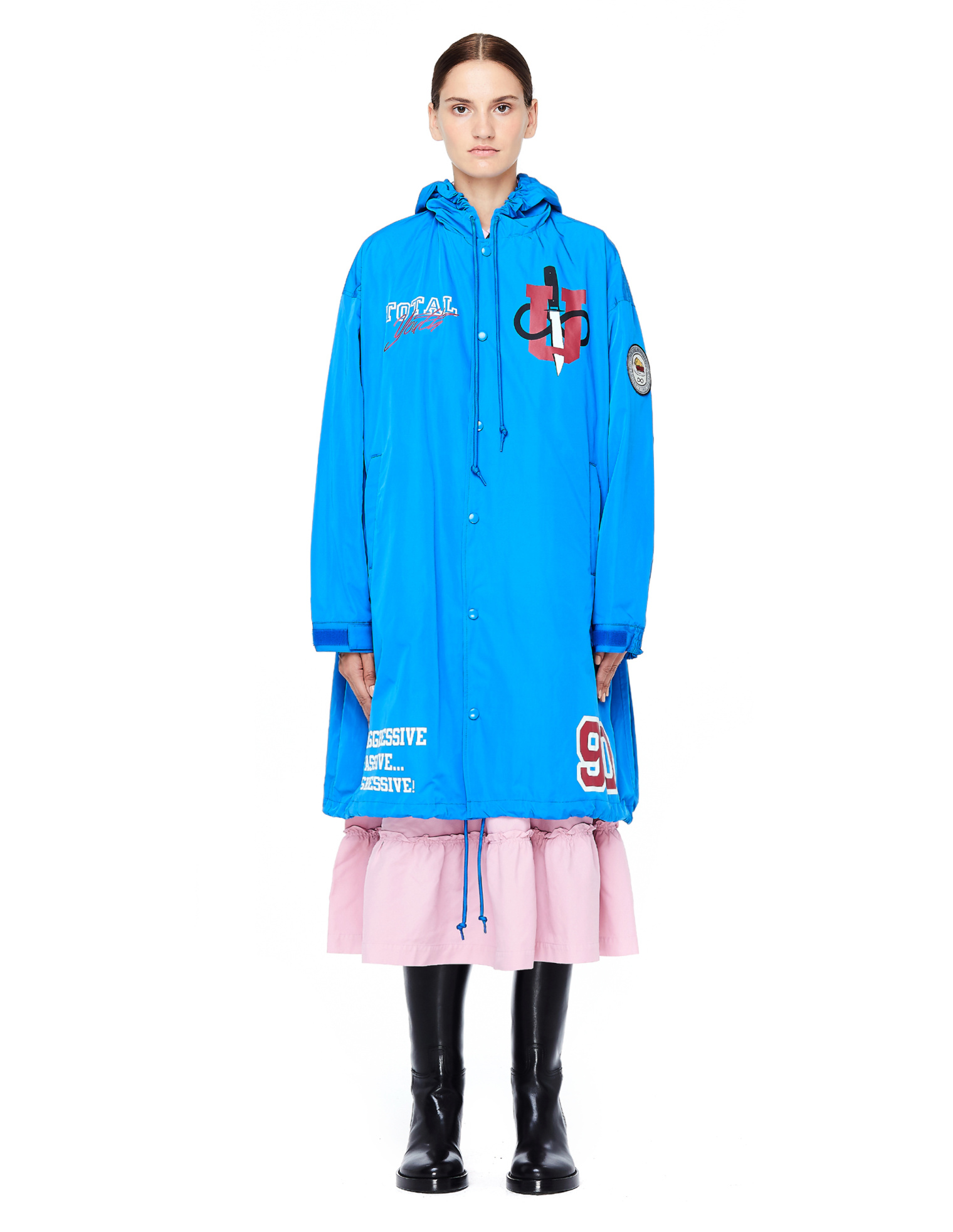 Undercover Total Youth Printed Blue Raincoat