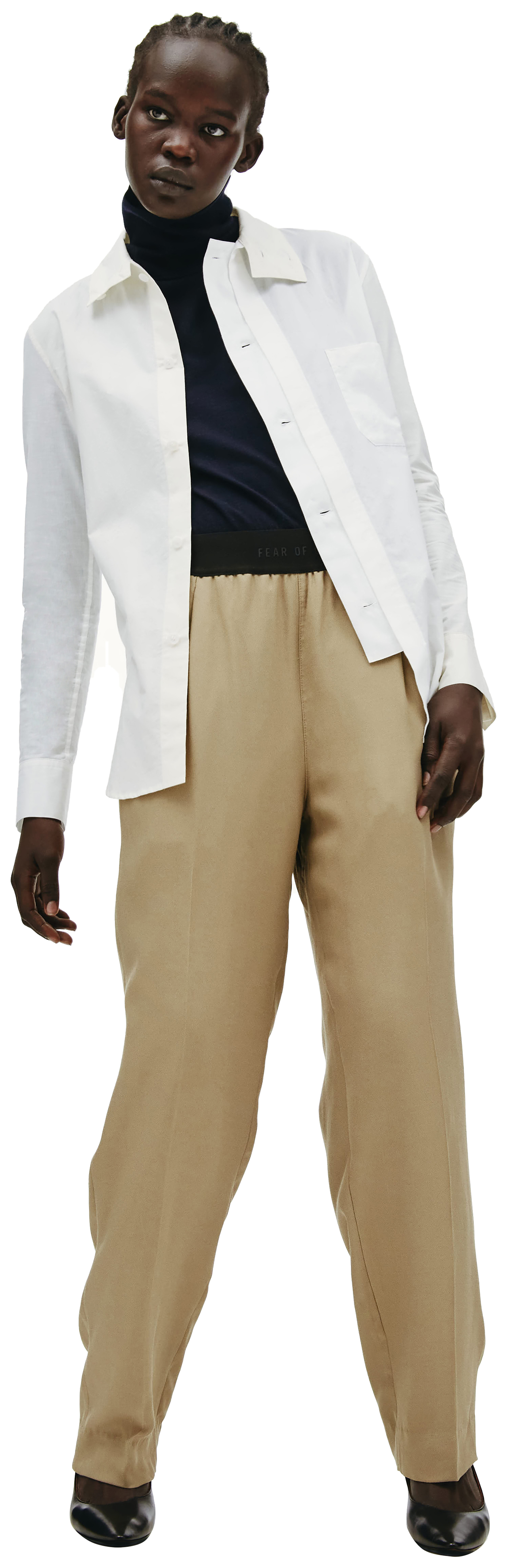 Fear of God Beige straight trousers
