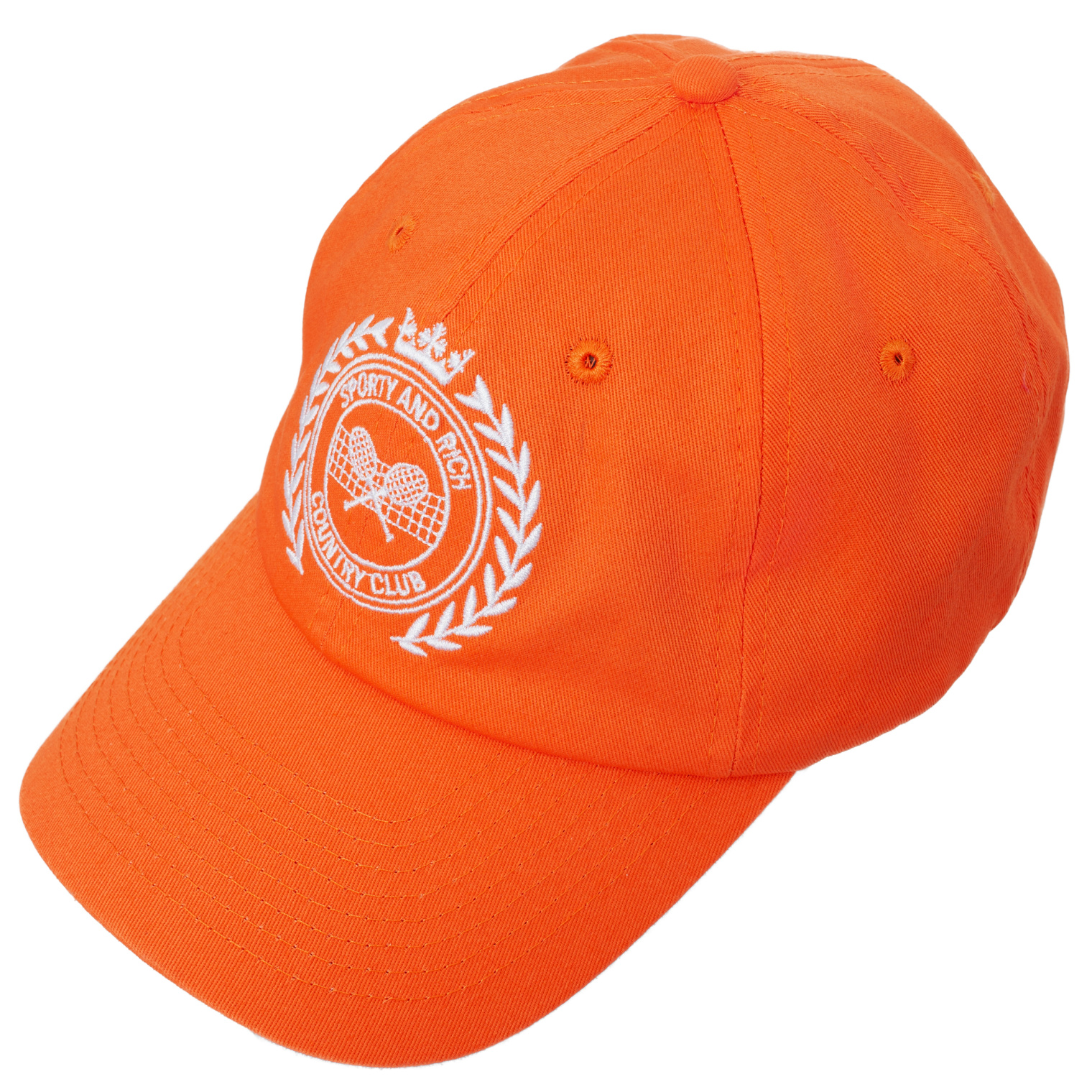 SPORTY & RICH \'S&R\' logo embroidered cap