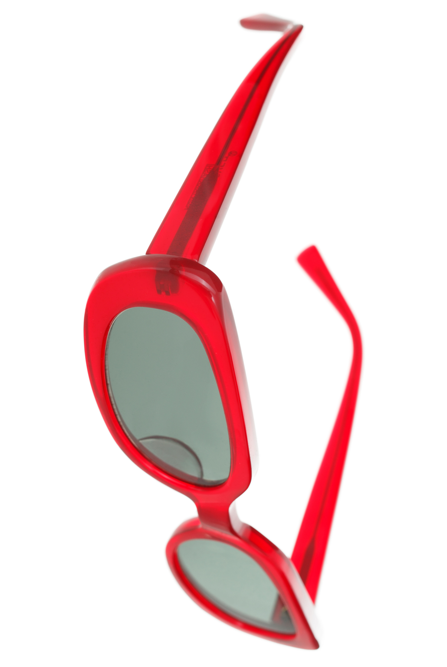 Undercover Овальные очки с красной оправой