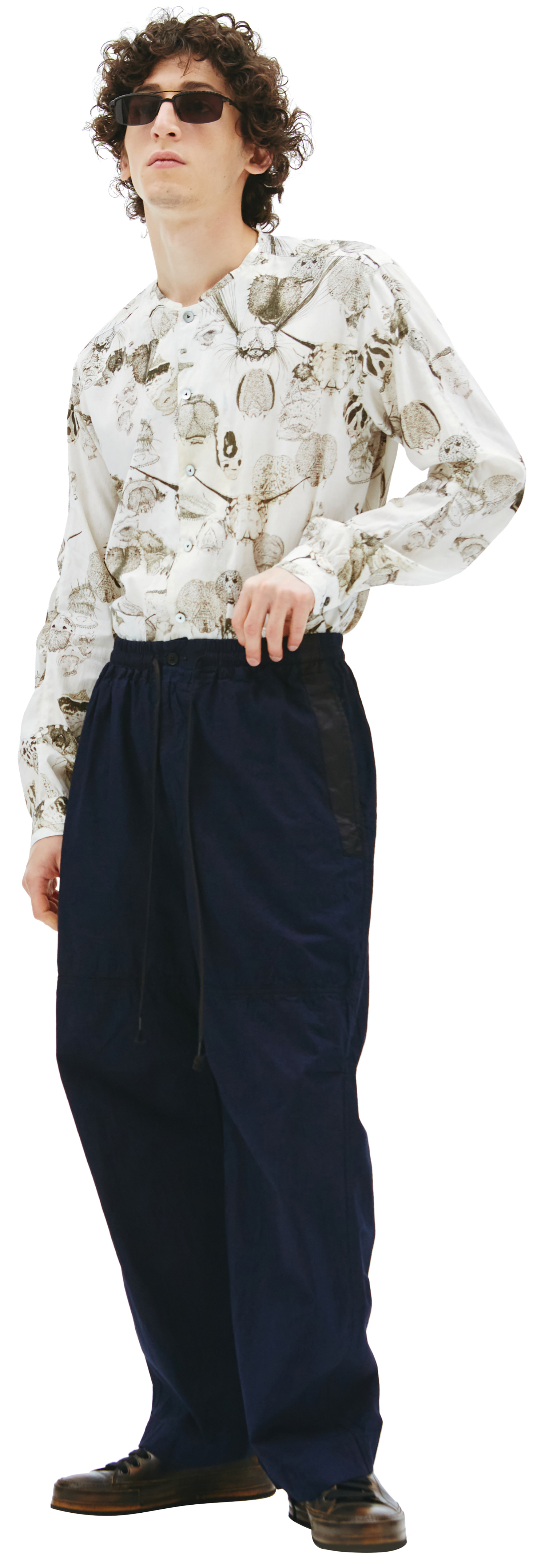 The Viridi-Anne Cotton wide trousers