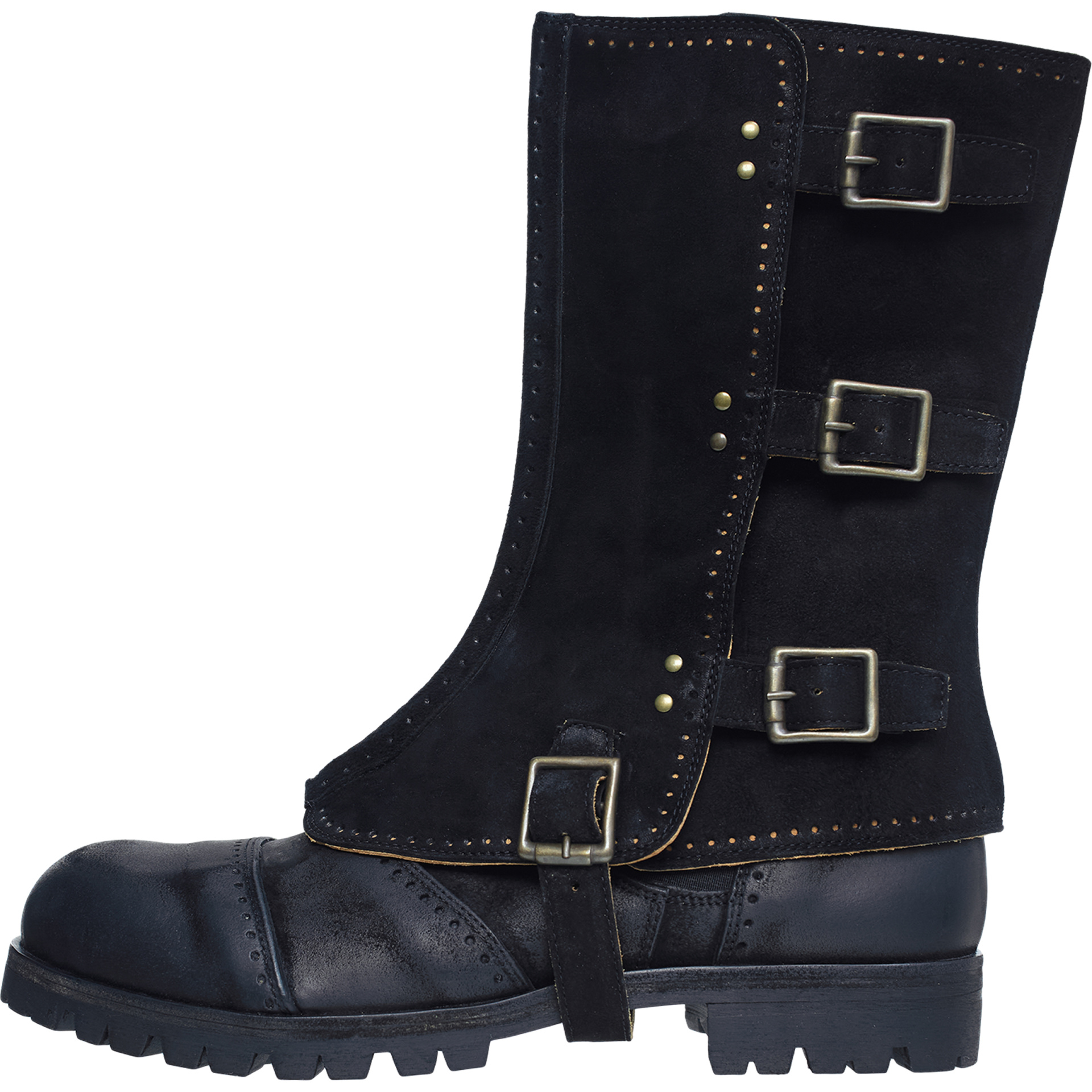 Ziggy Chen Leather boots with panels