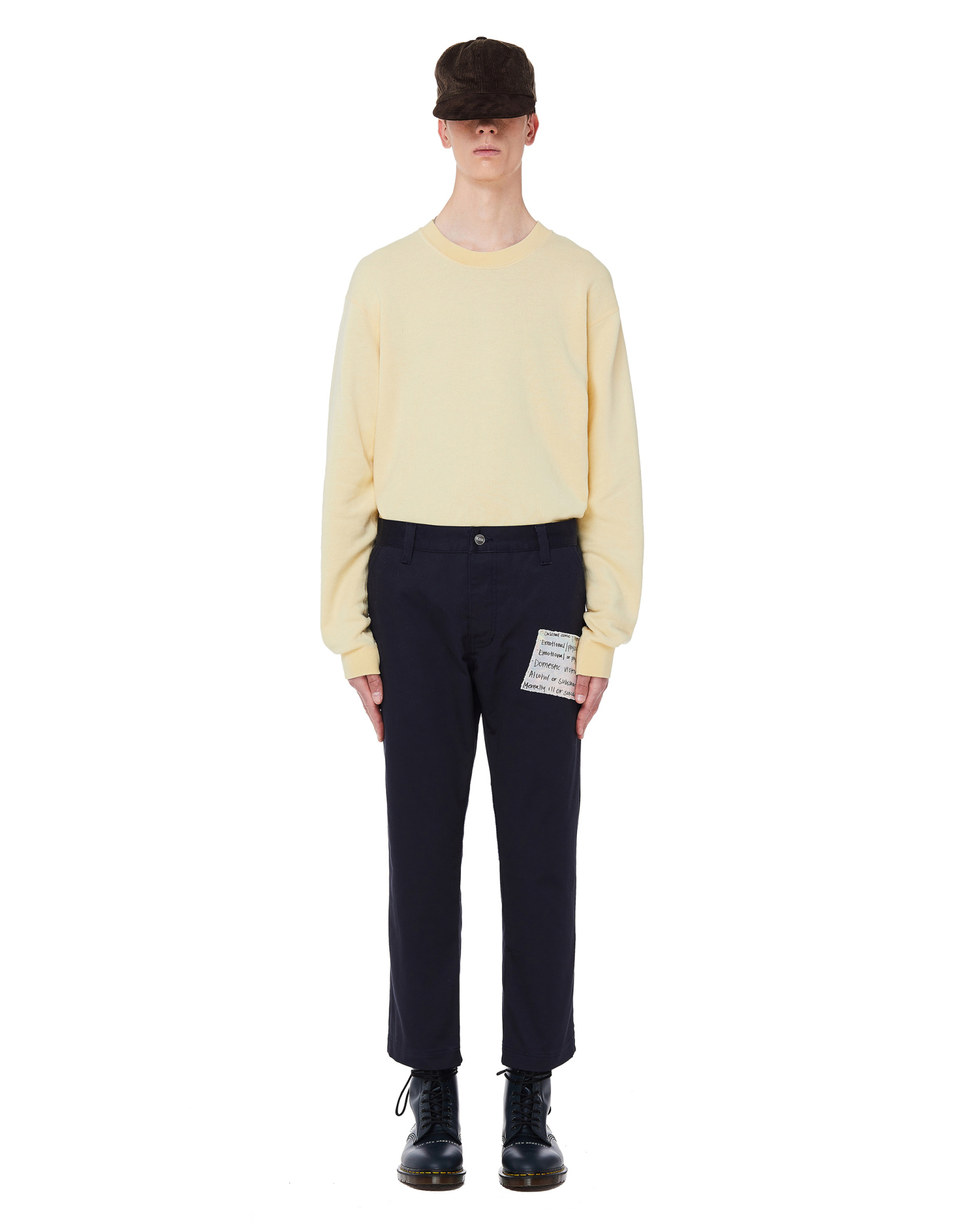 Enfants Riches Déprimés Navy Blue Patched Sweatpants