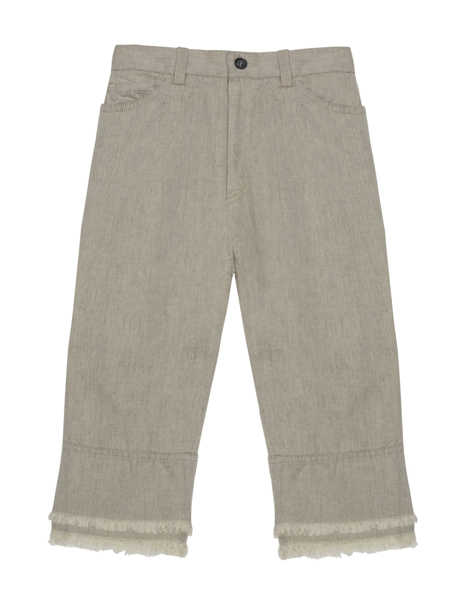 Lost&Found kids Beige Cotton & Linen Jeans