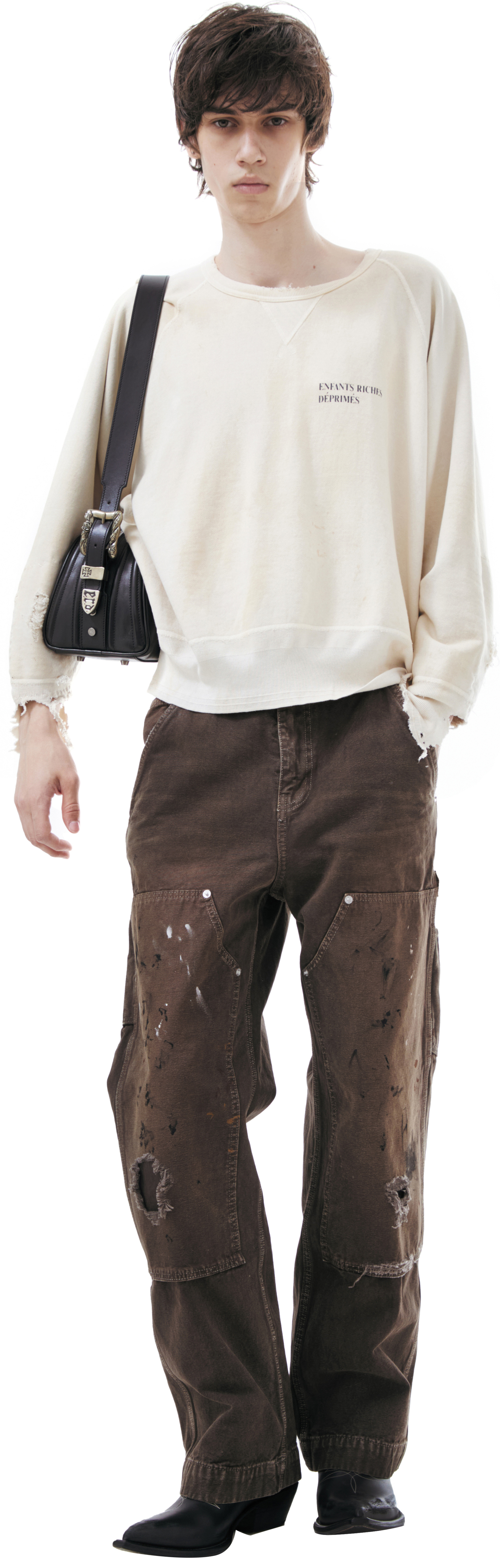 Enfants Riches Déprimés Oversized sweatshirt with distressed details