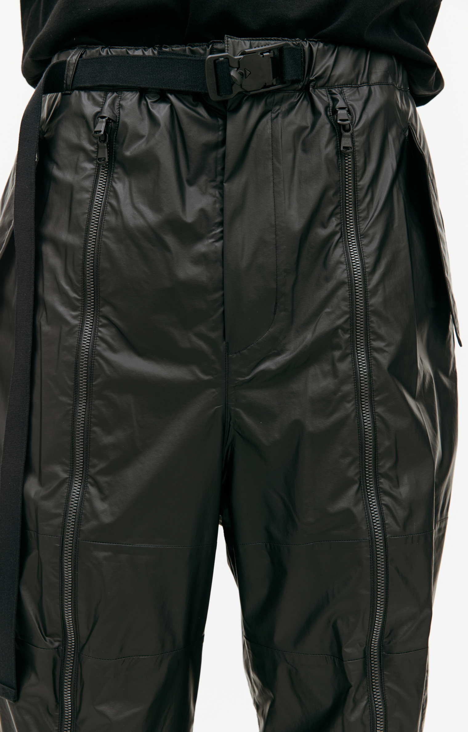 The Viridi-Anne Nylon zip trousers