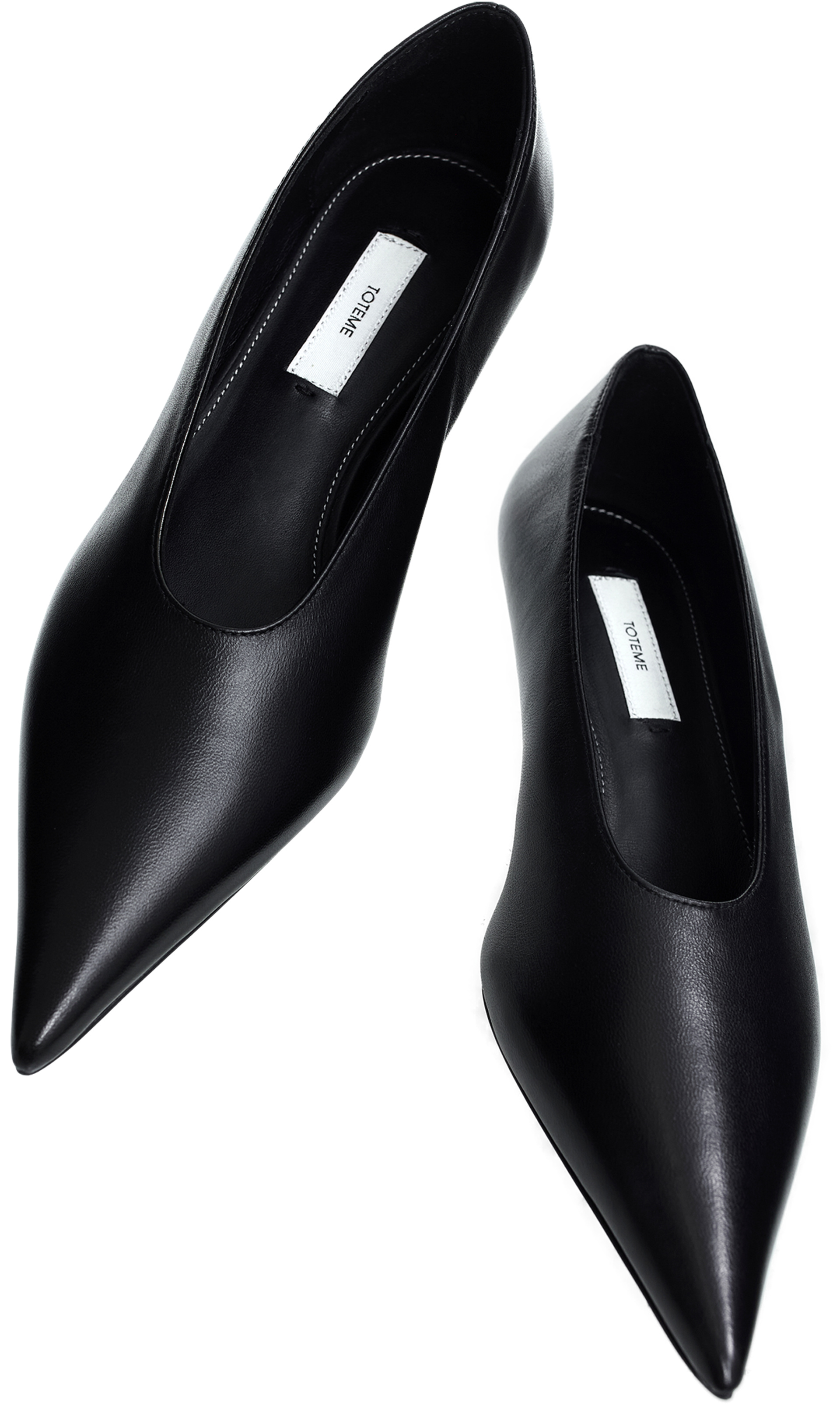 TOTEME Black leather heels