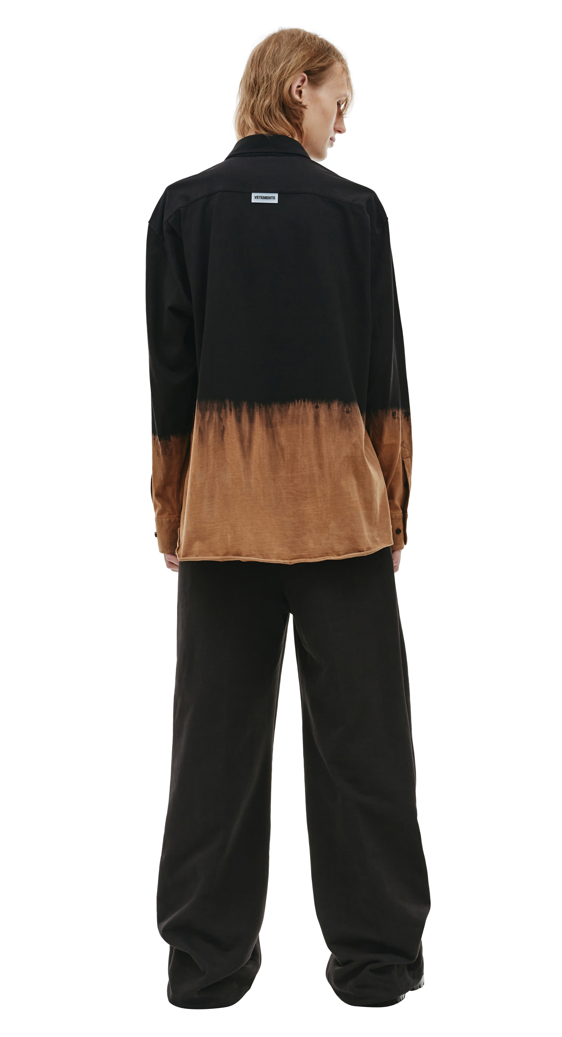 VETEMENTS Bleached cotton shirt