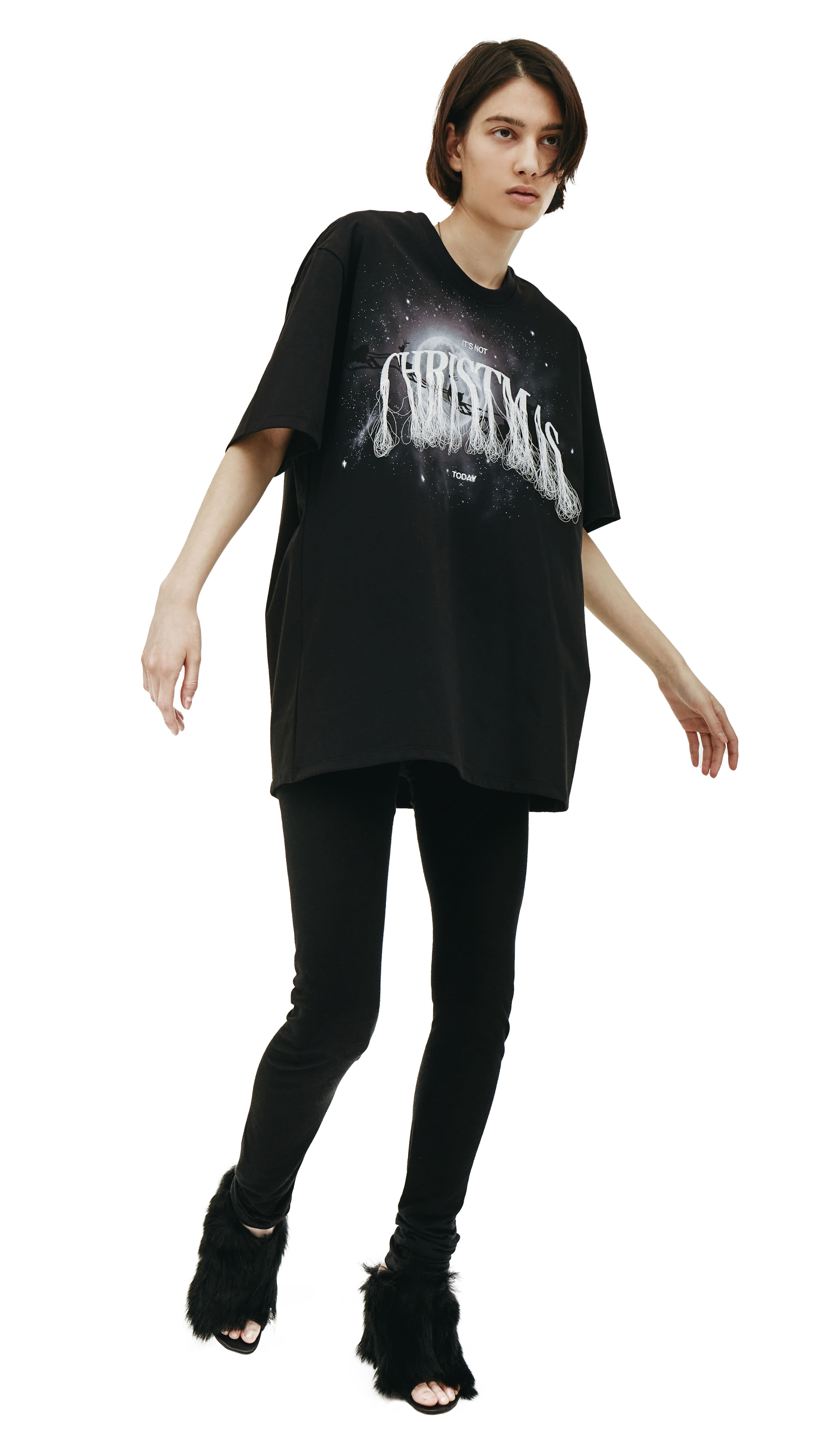 Doublet Black Embroidered Christmas T-shirt