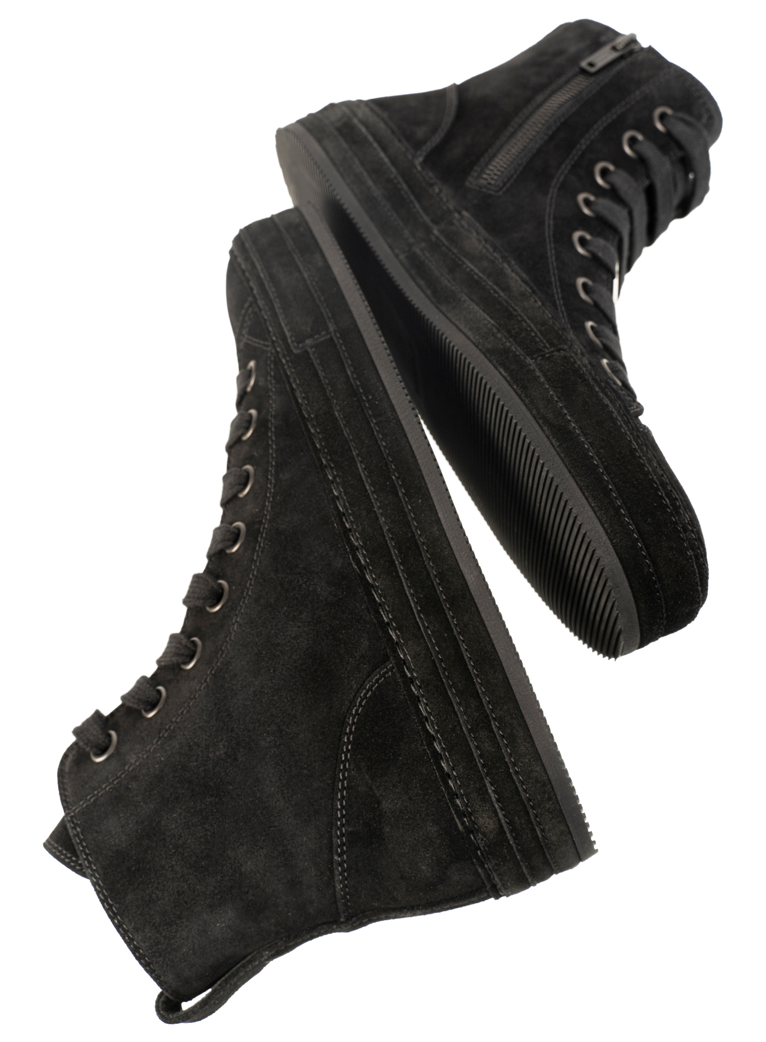 Ann Demeulemeester Raven High Top Sneakers