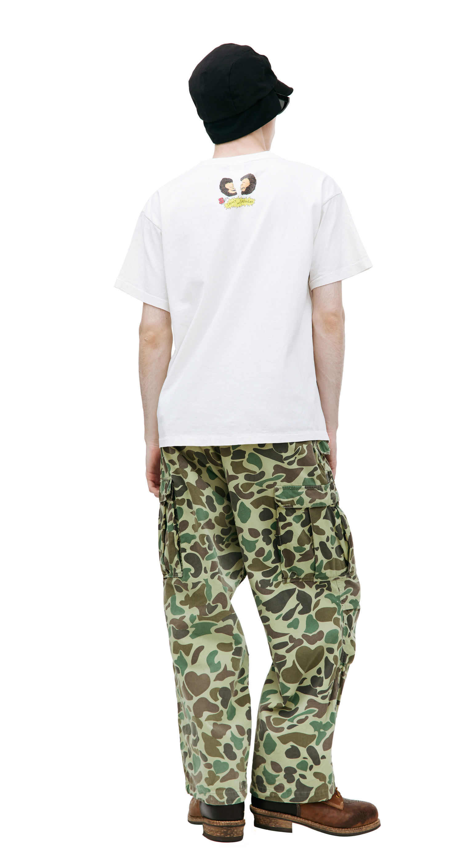 Saint Michael Saint Michael x A BATHING APE printed t-shirt