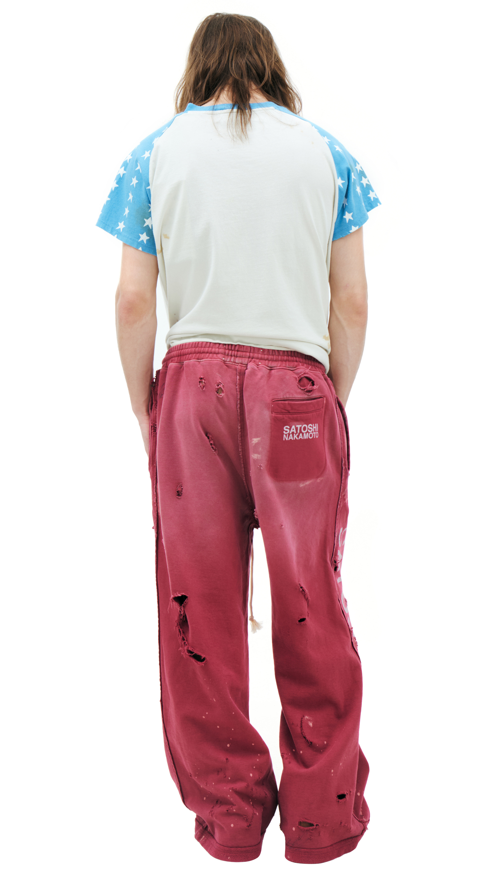 Satoshi Nakamoto Distressed trousers