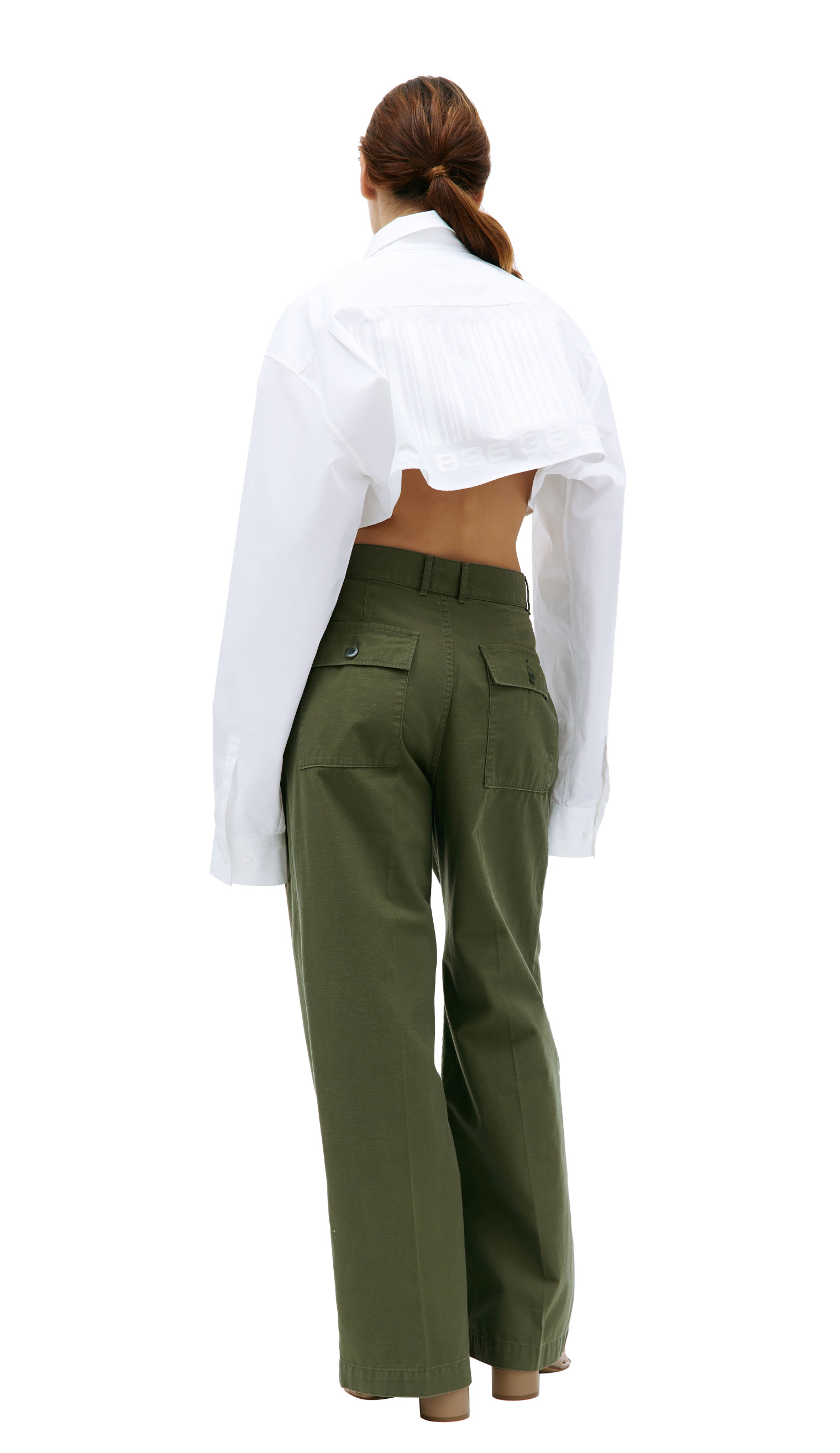Undercover Pleated wide-led trousers