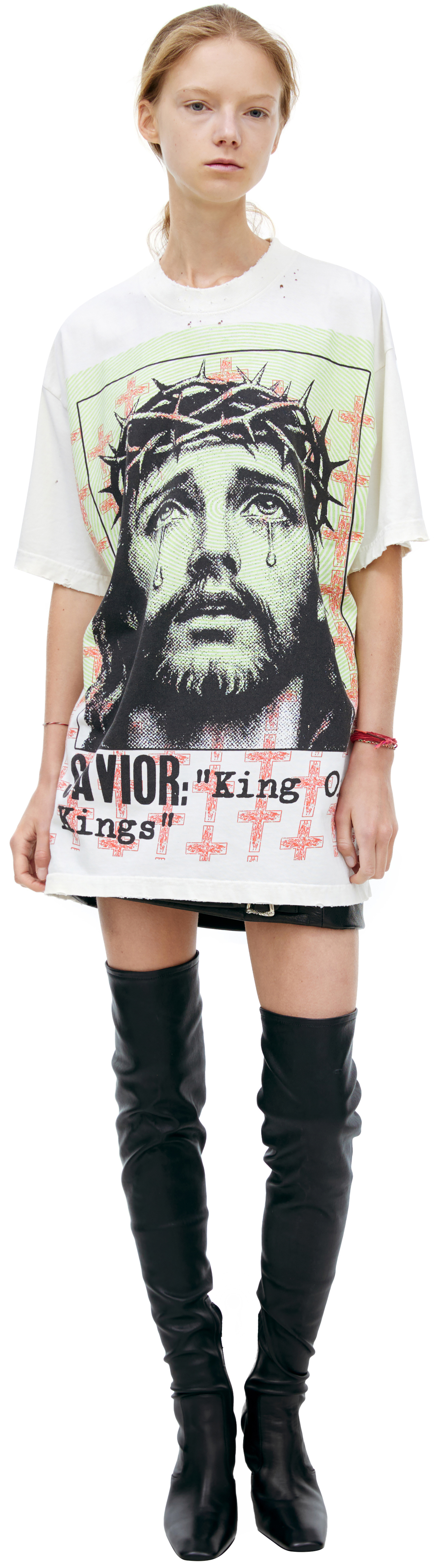 Hellstar White PRinted T-shirt