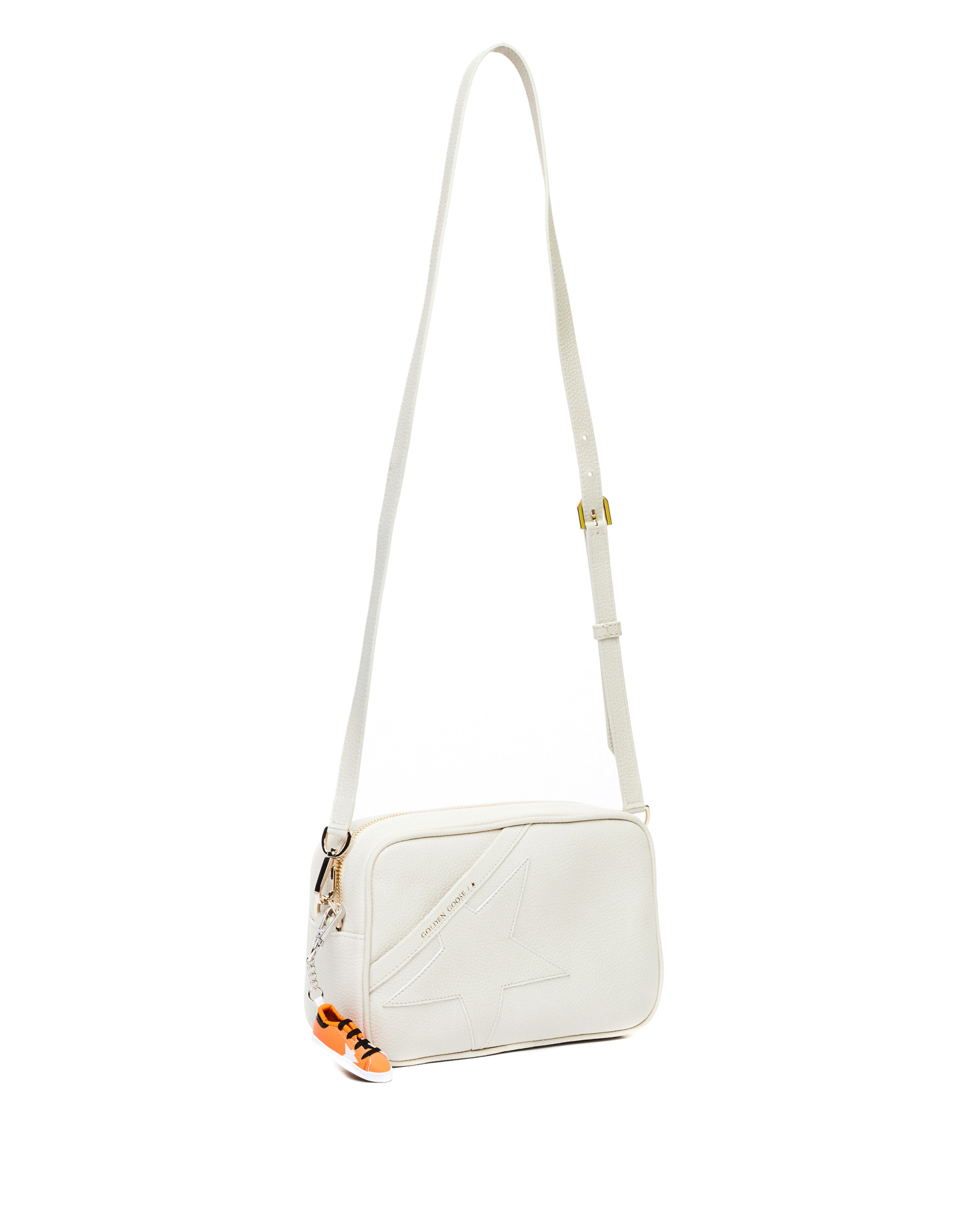 Golden Goose White Leather Star Bag