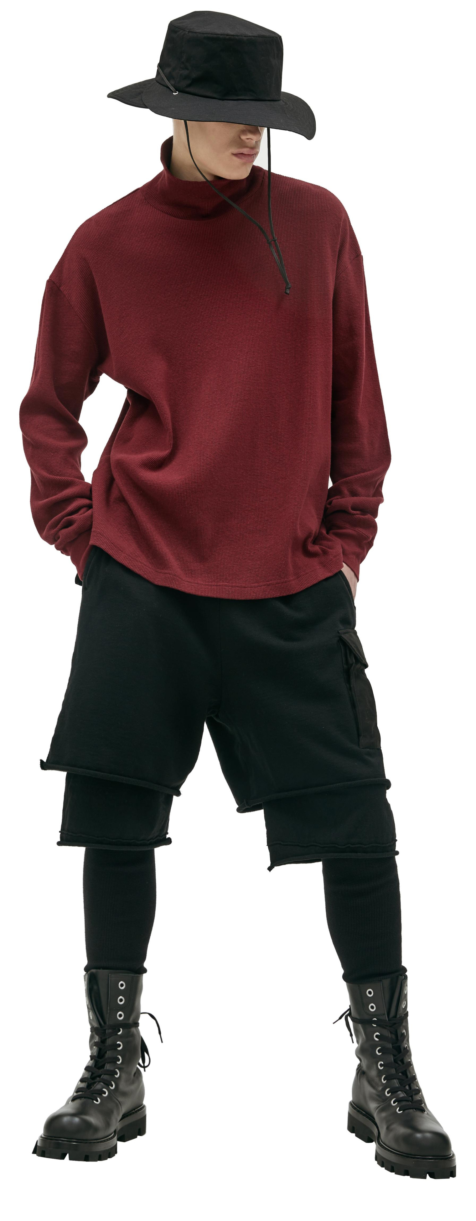Undercover Waffle knit cotton turtleneck