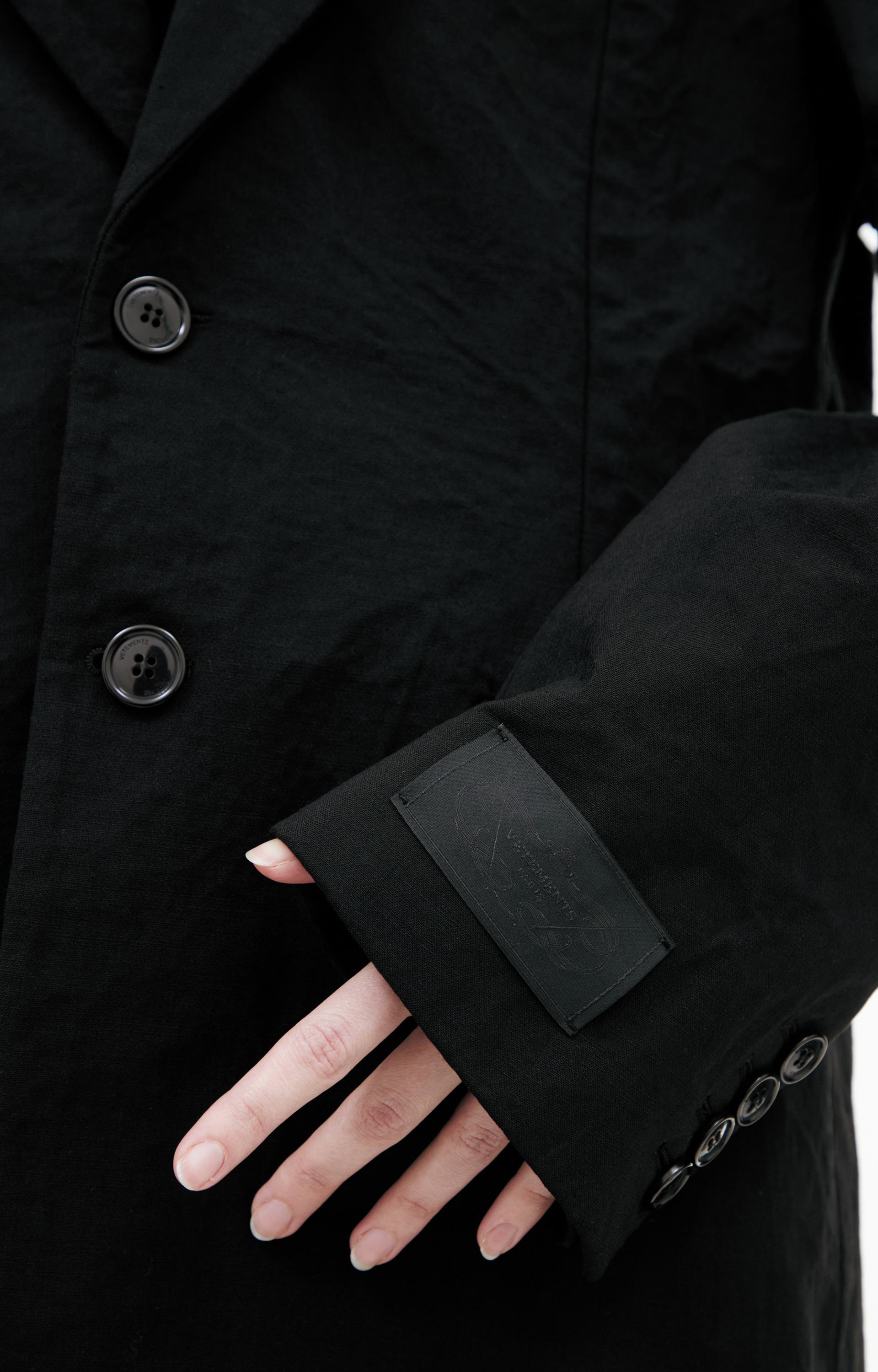 VETEMENTS Jacket with crumpled effect