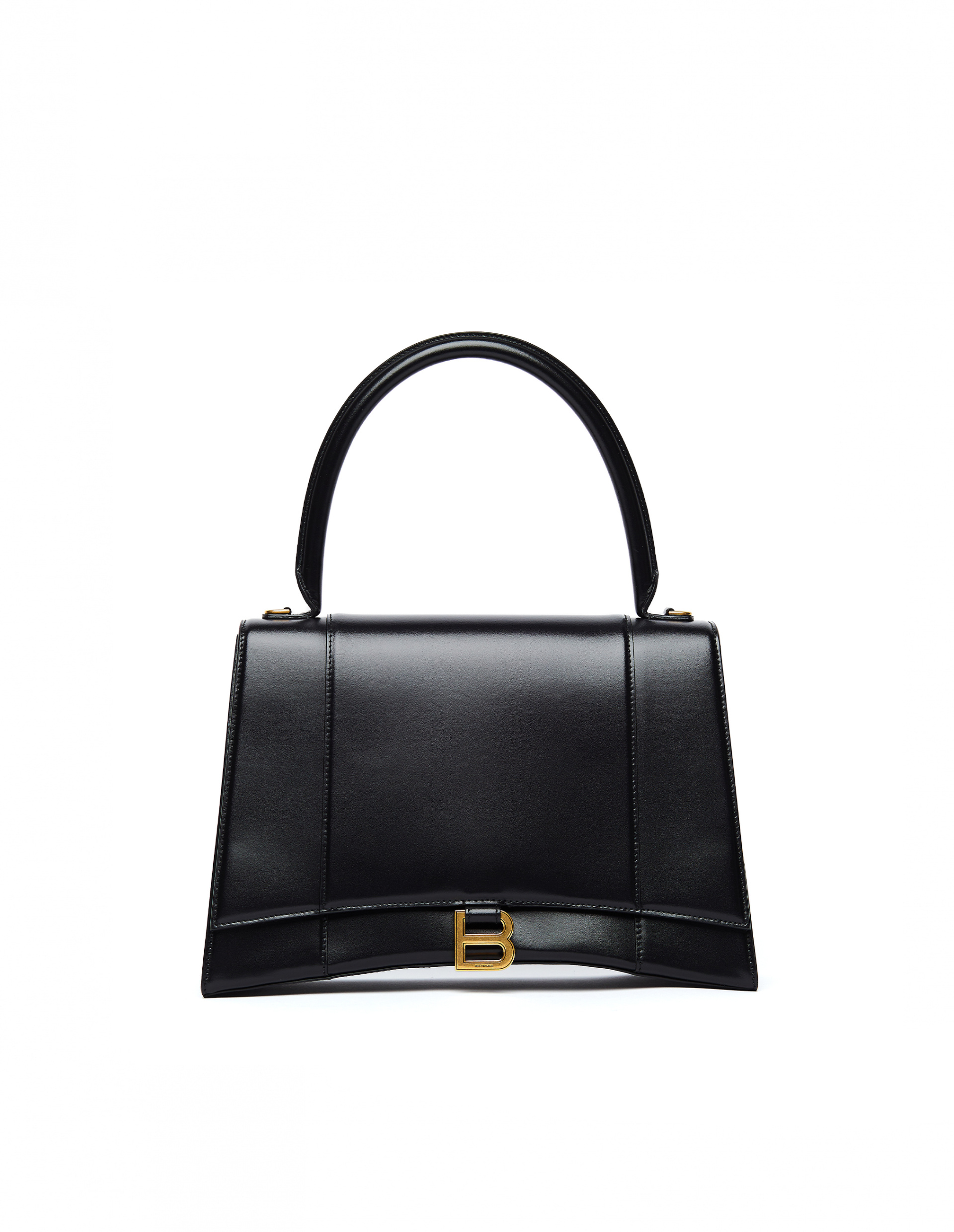 Balenciaga Black Leather Medium Hourglass Bag