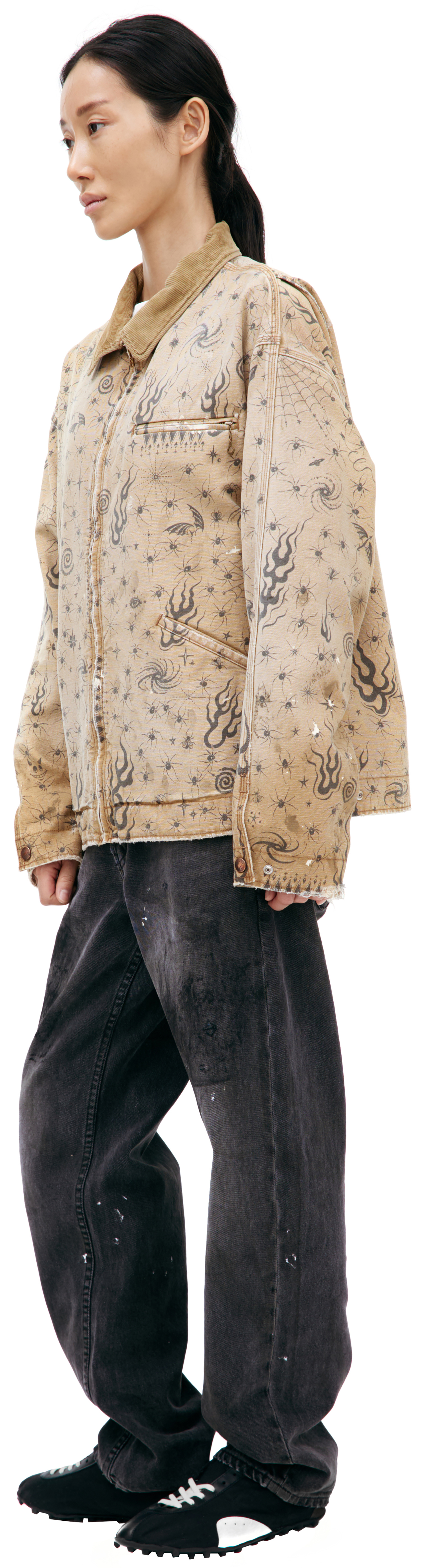 Saint Mxxxxxx Beige monoprint jacket