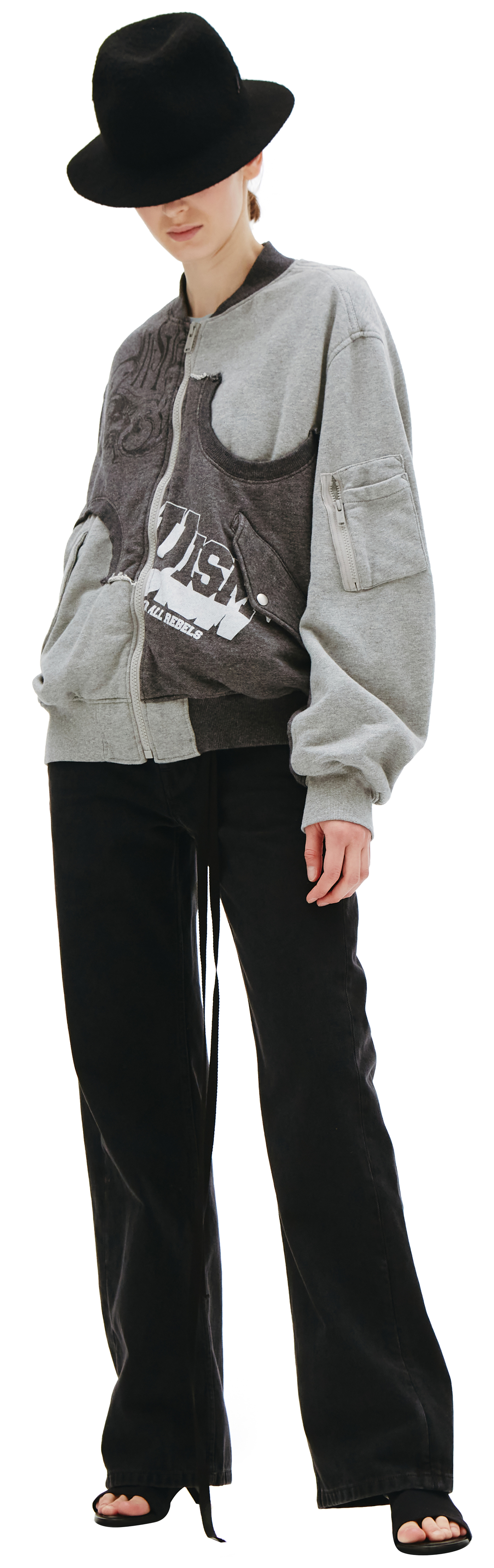 Undercover Reversible Cotton Bomber Jacket