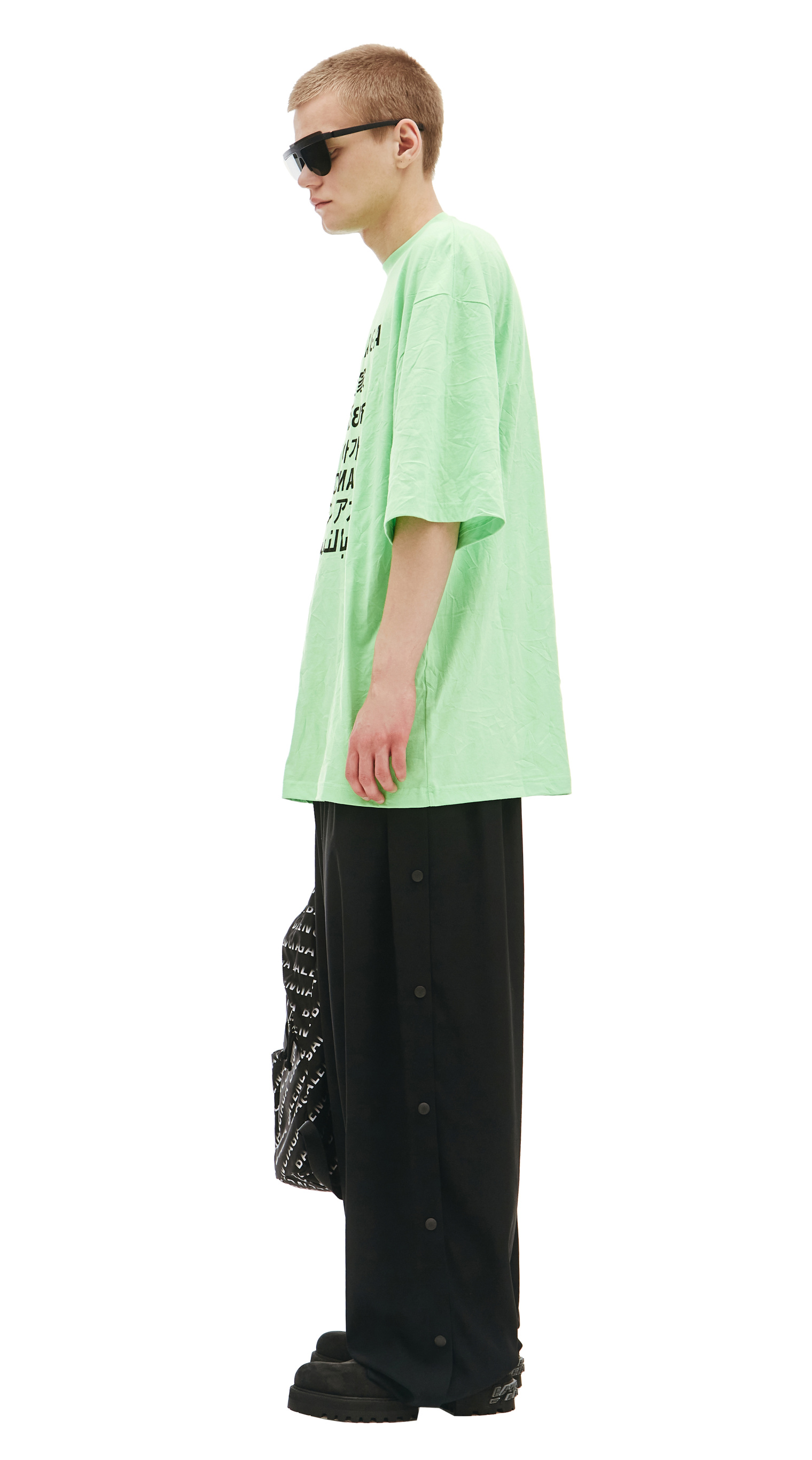 Balenciaga Neon Green Languages T-shirt