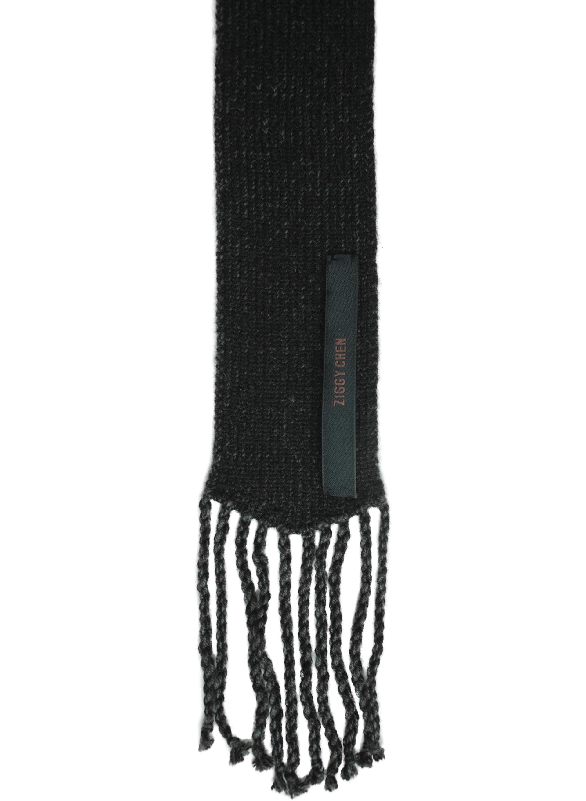 Ziggy Chen cashmere scarf with fringe