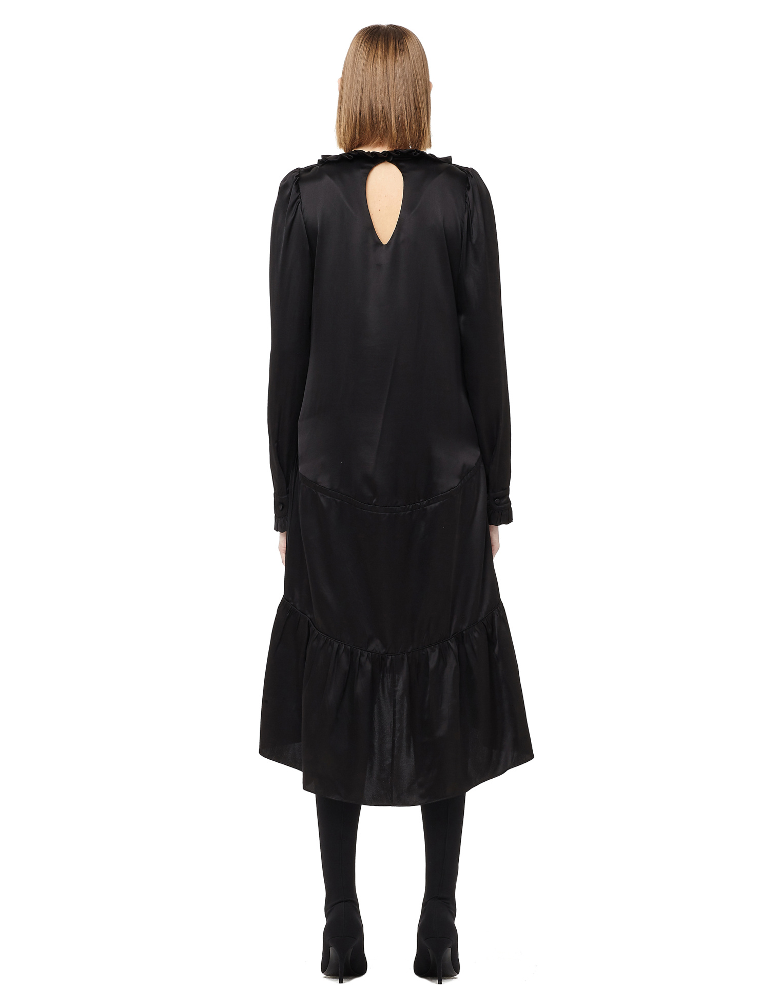 Balenciaga Ruffled Silk Dress