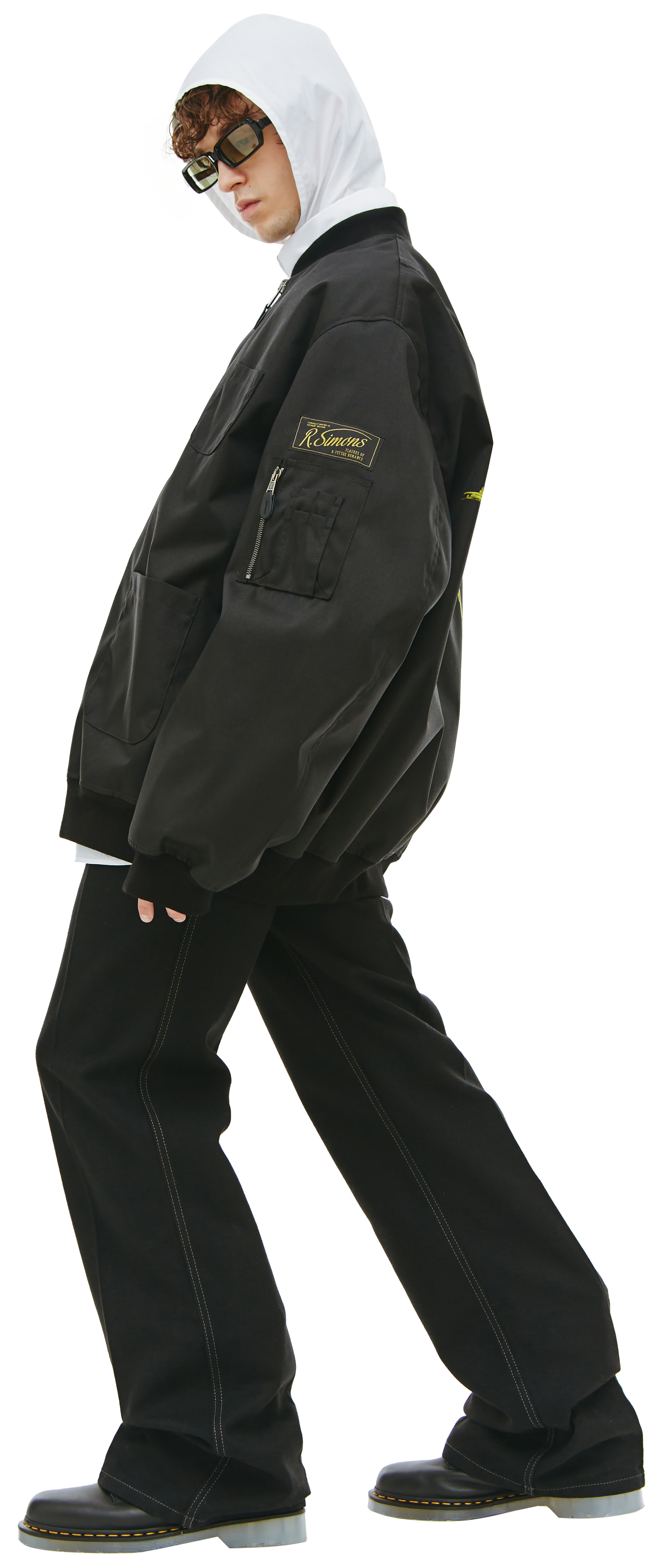 Raf Simons Echodomer Print Bomber Jacket