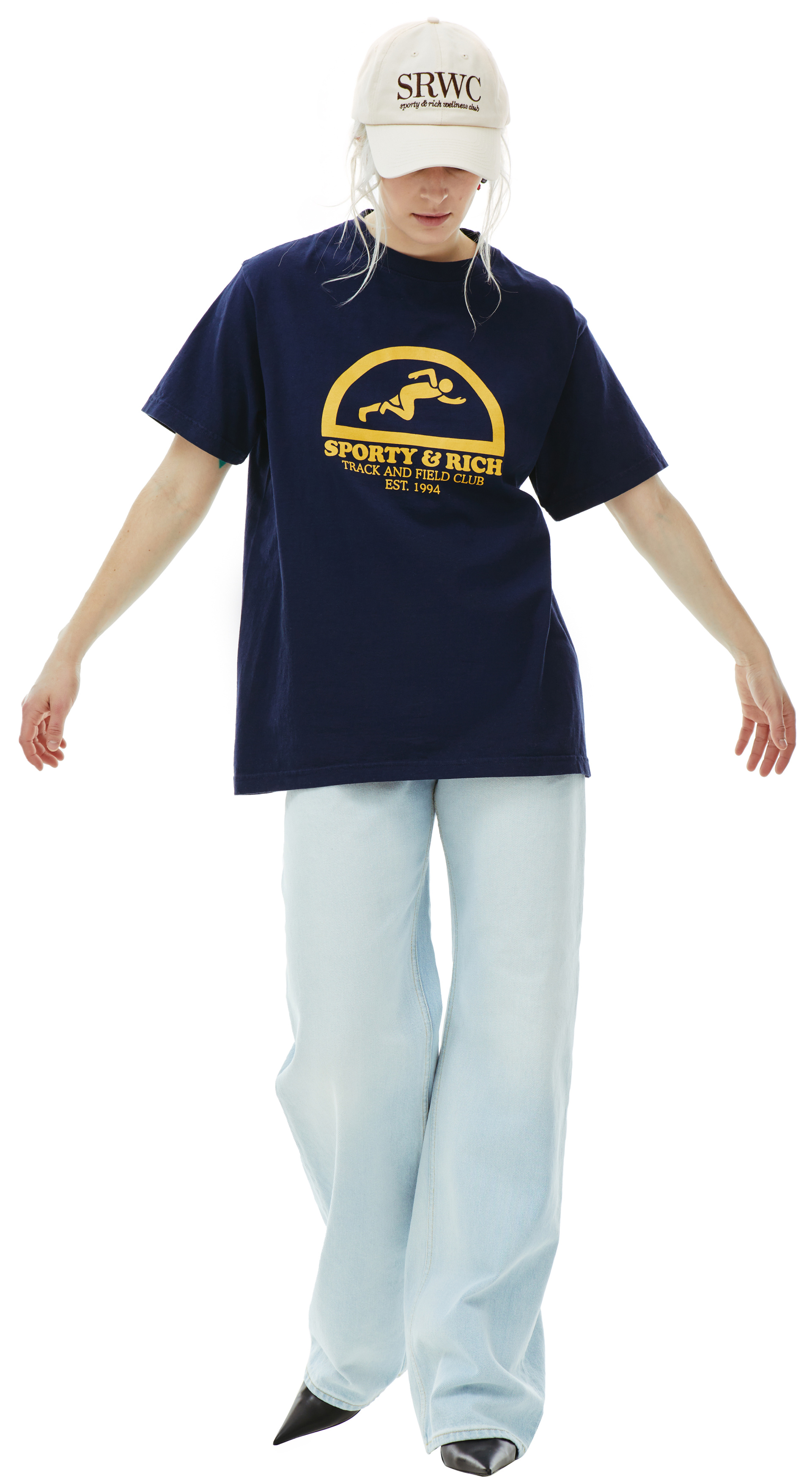 SPORTY & RICH Cotton Fun Track t-shirt