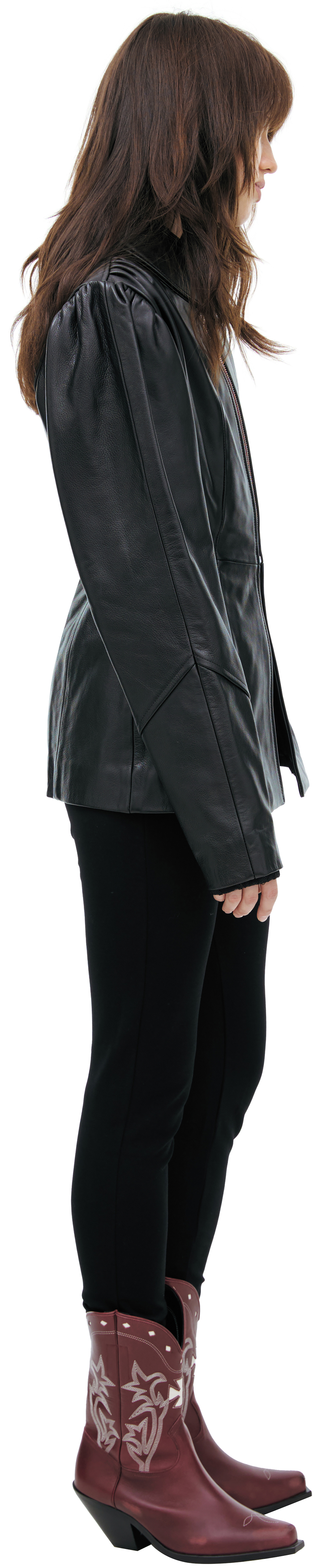 Enfants Riches Déprimés Leather jacket with zipper