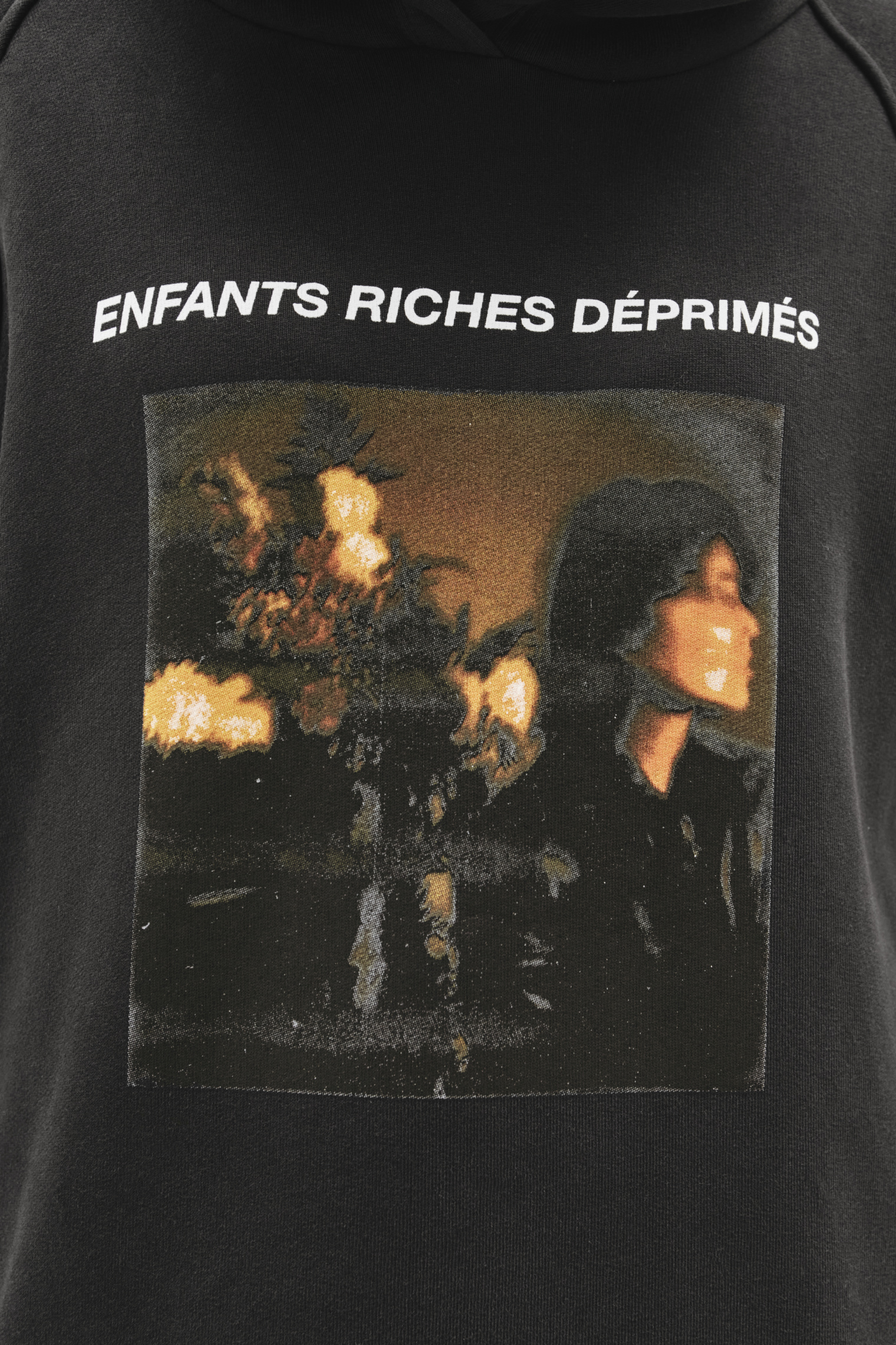 Enfants Riches Déprimés Black Patched Hoodie