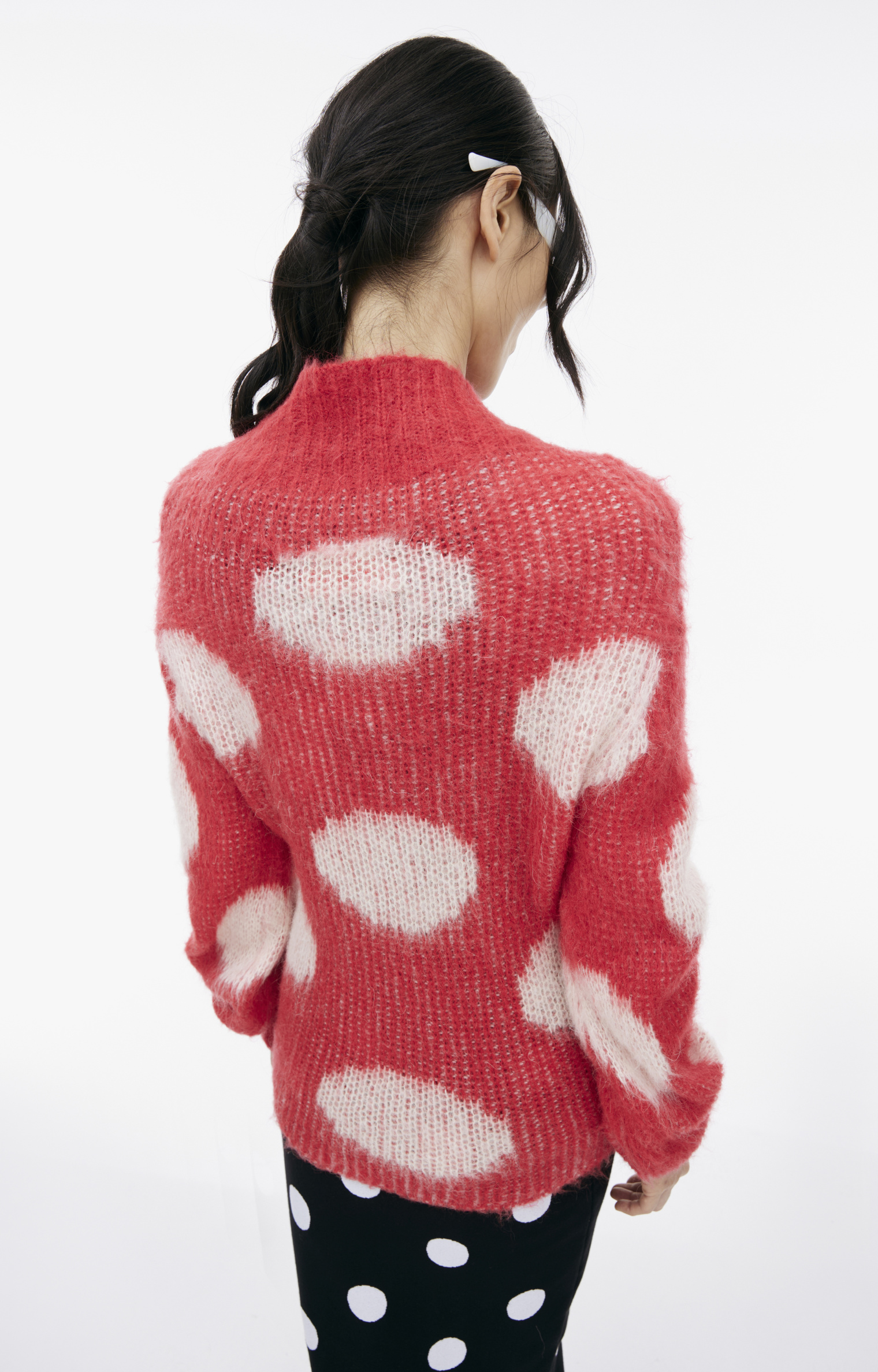 Marni Red monoprint sweater