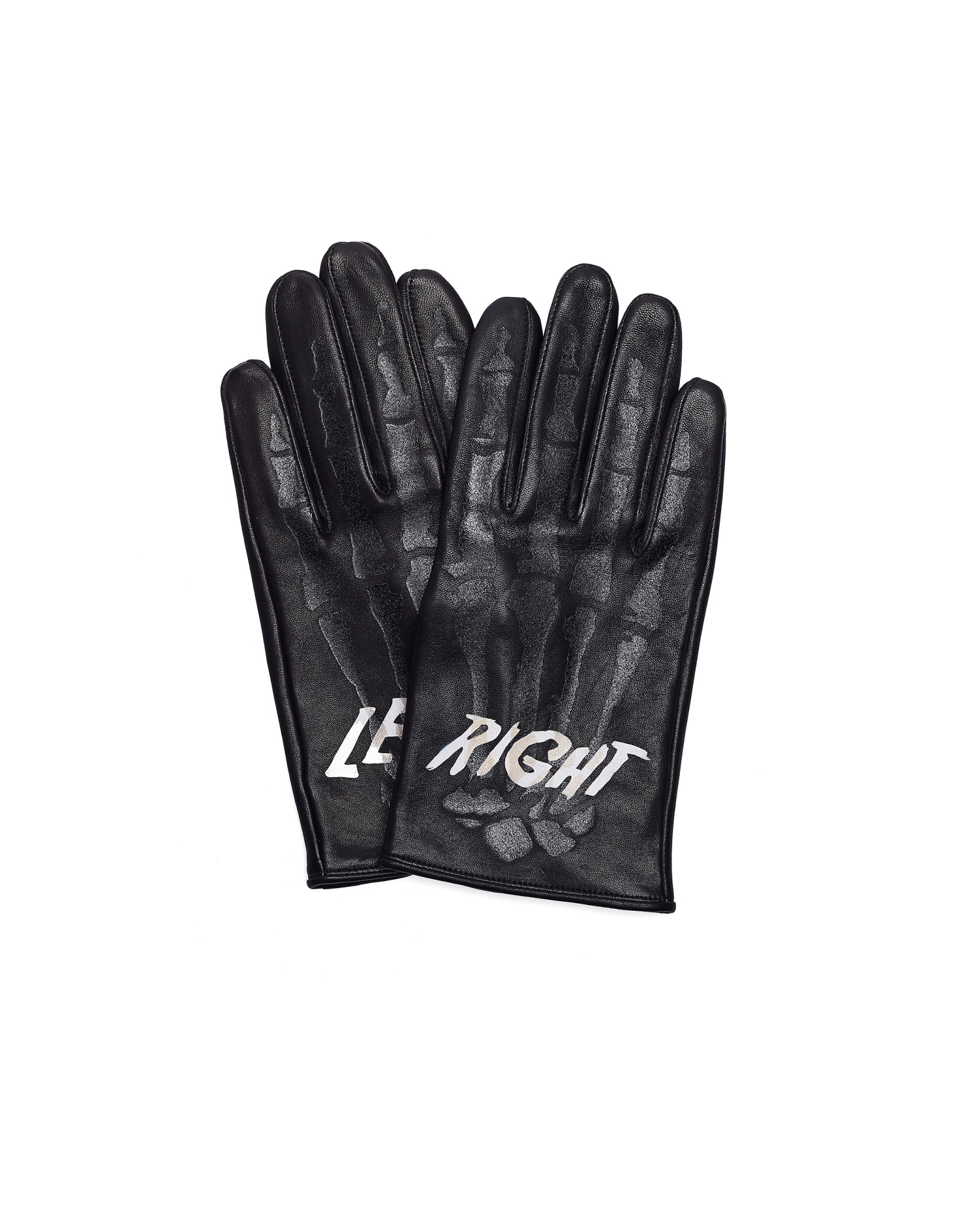 Doublet Skeleton Printed Leather Gloves