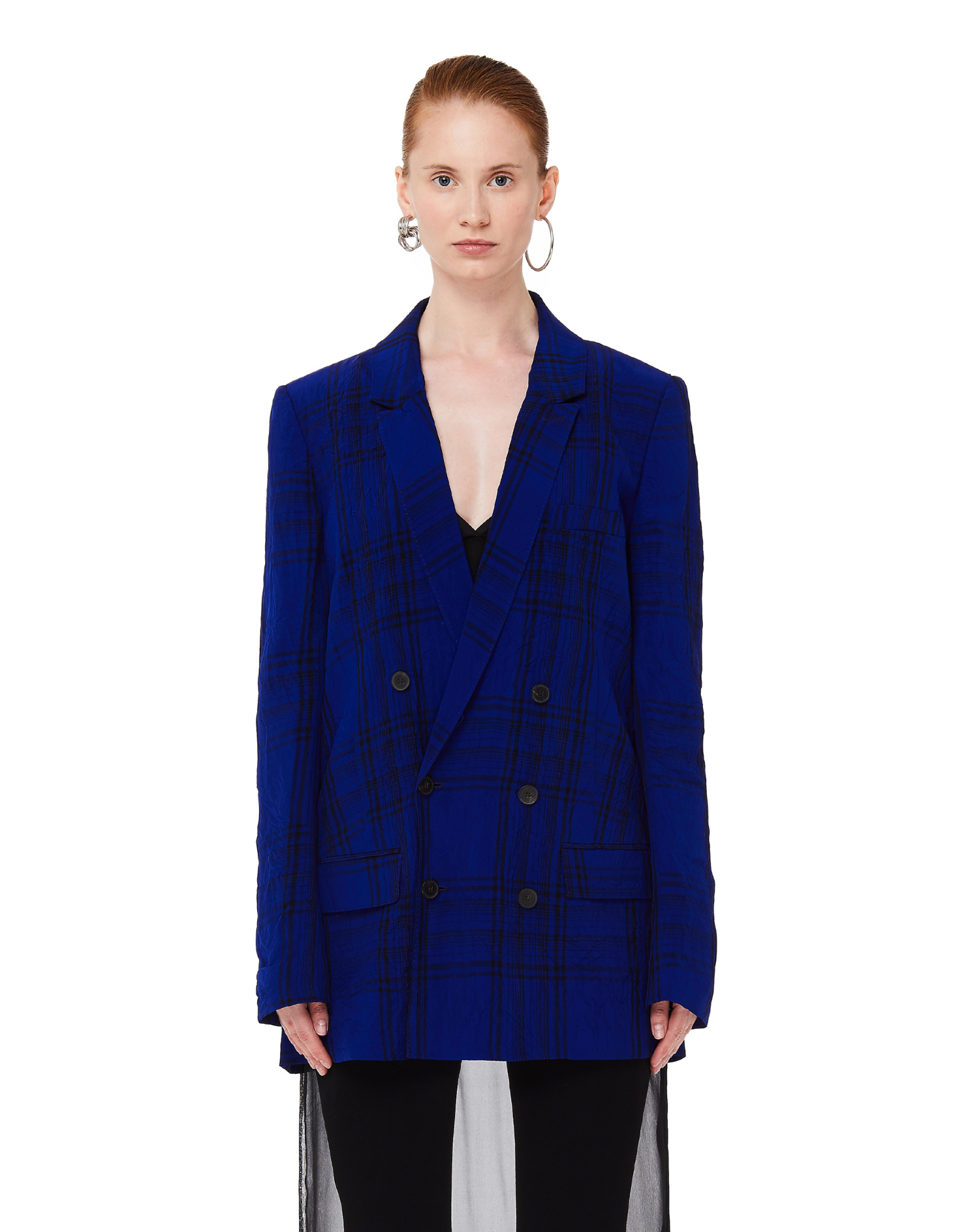 Haider Ackermann Двубортный жакет в клетку