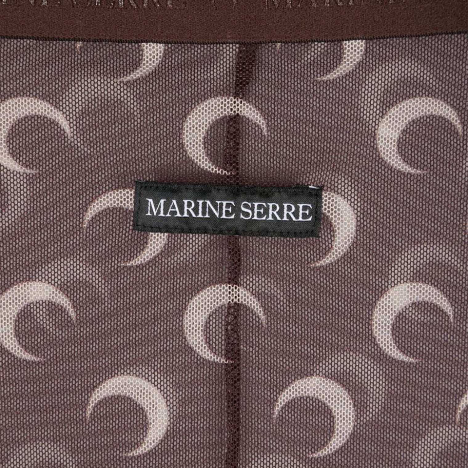 MARINE SERRE Moon Printed Mesh Tights
