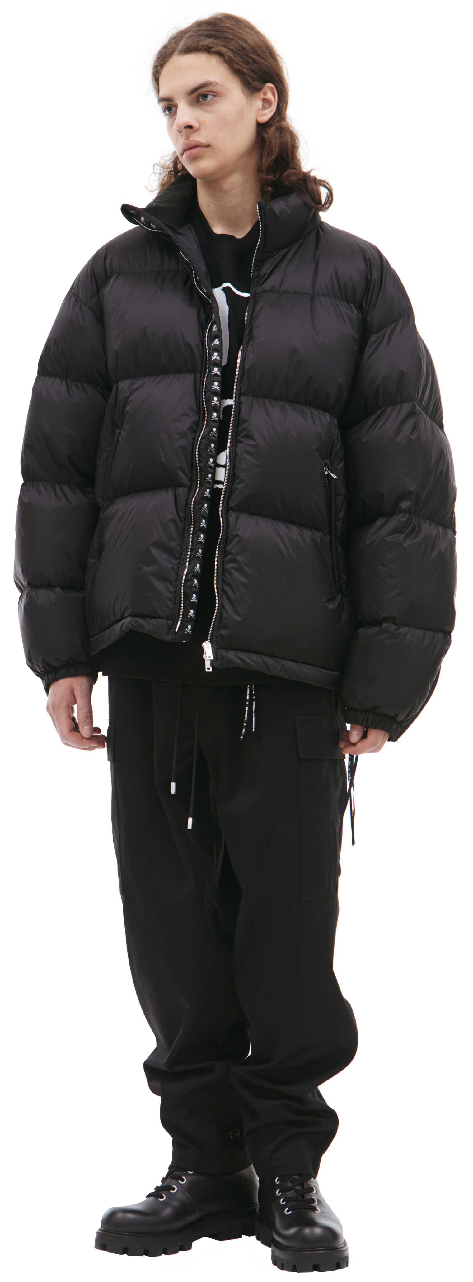 Mastermind WORLD Oversize down jacket with logo