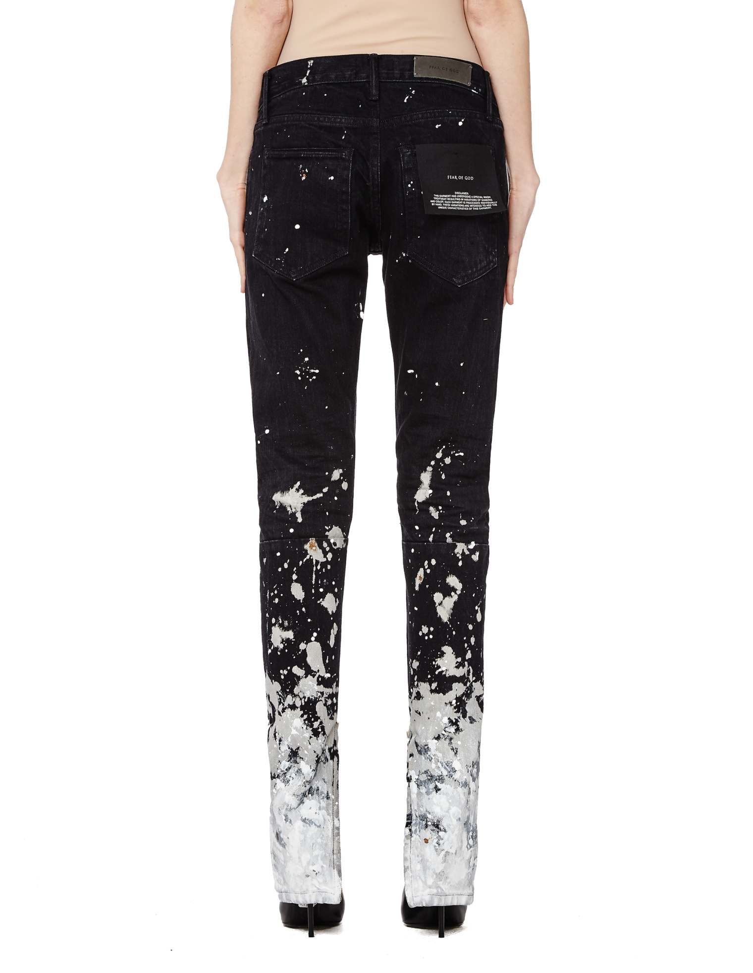 Fear of God Black Selvedge Denim Painters Jeans