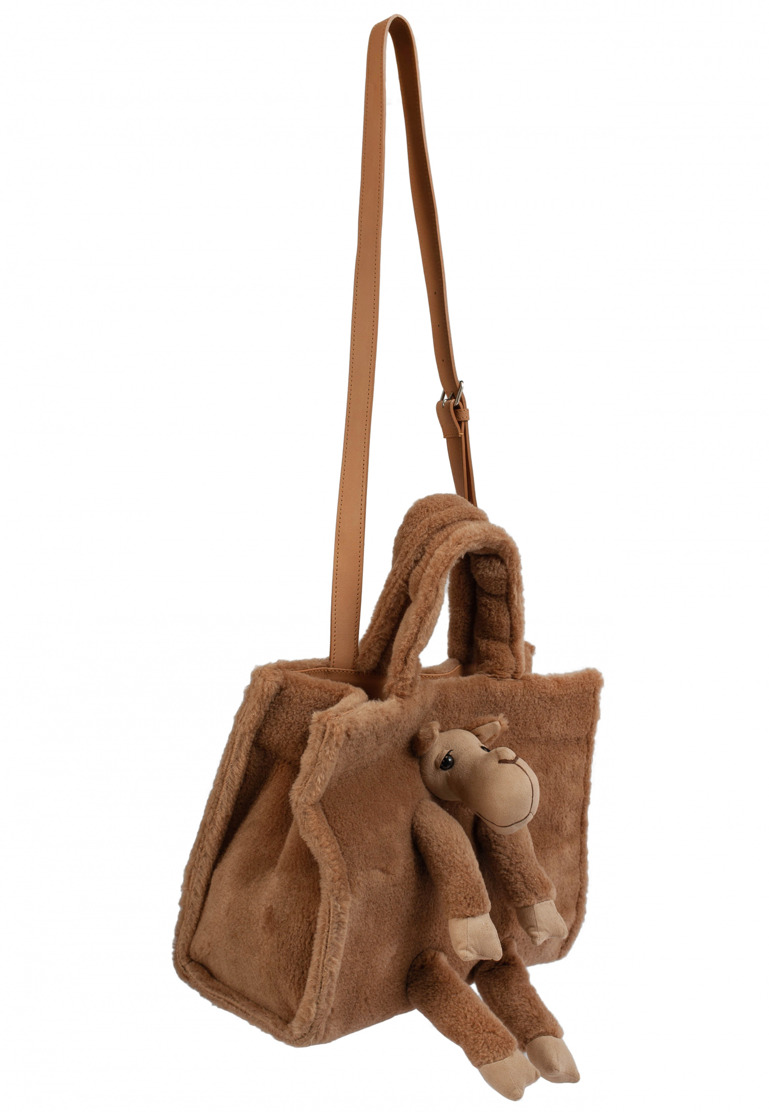 Doublet Beige Alpaca Wool Medium Bag