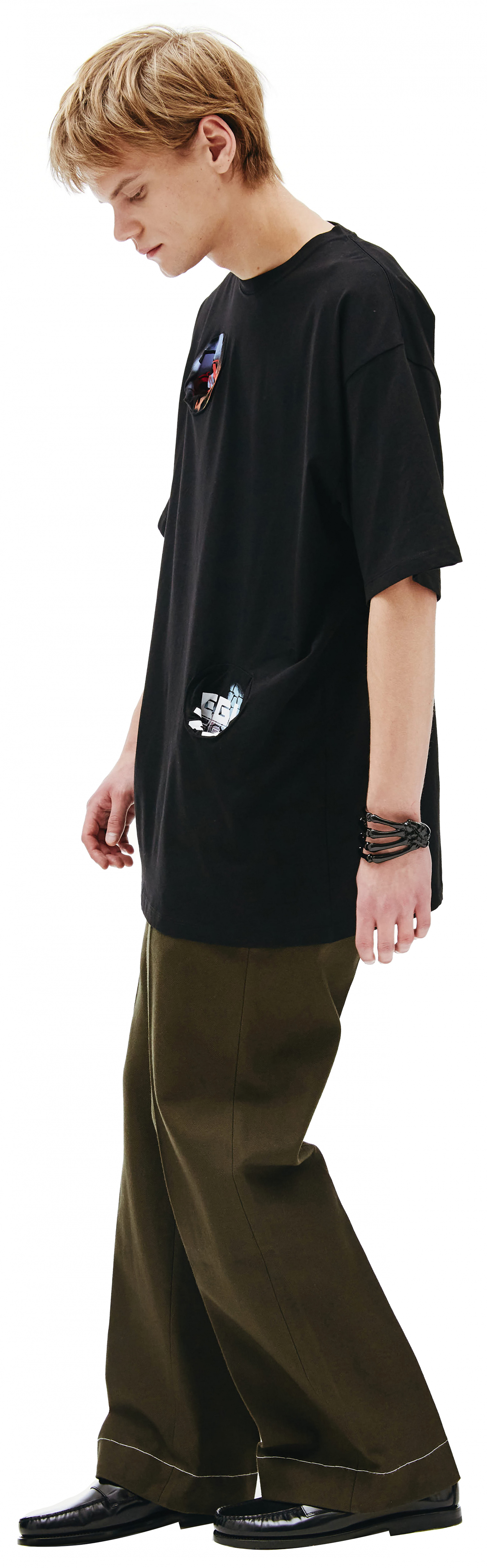 Raf Simons Oversized T-Shirt with Printed Pocket