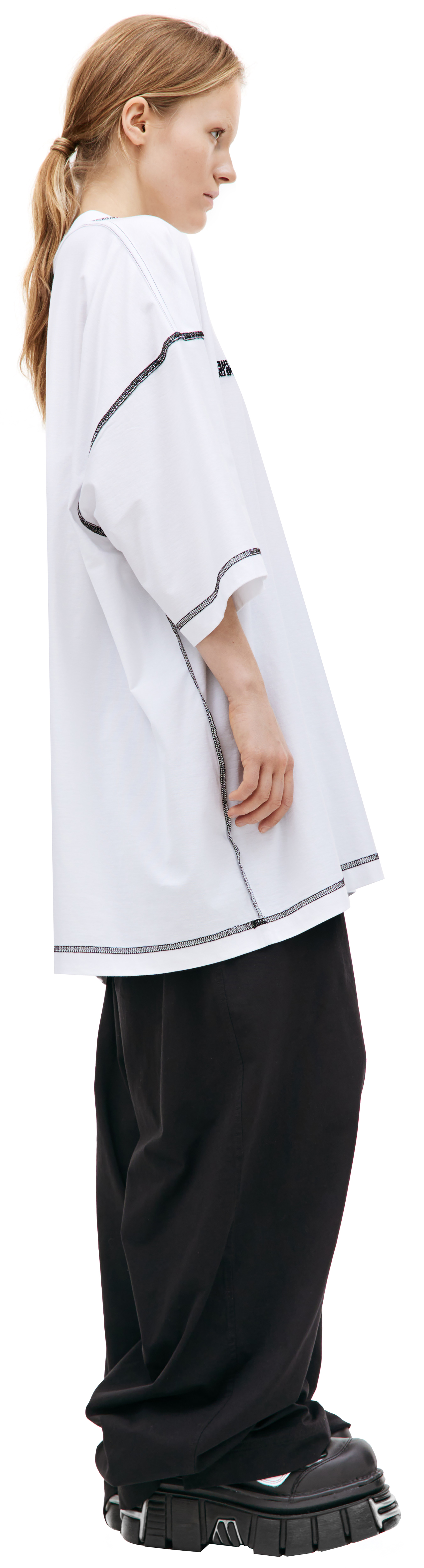 VETEMENTS Oversized inside-out t-shirt