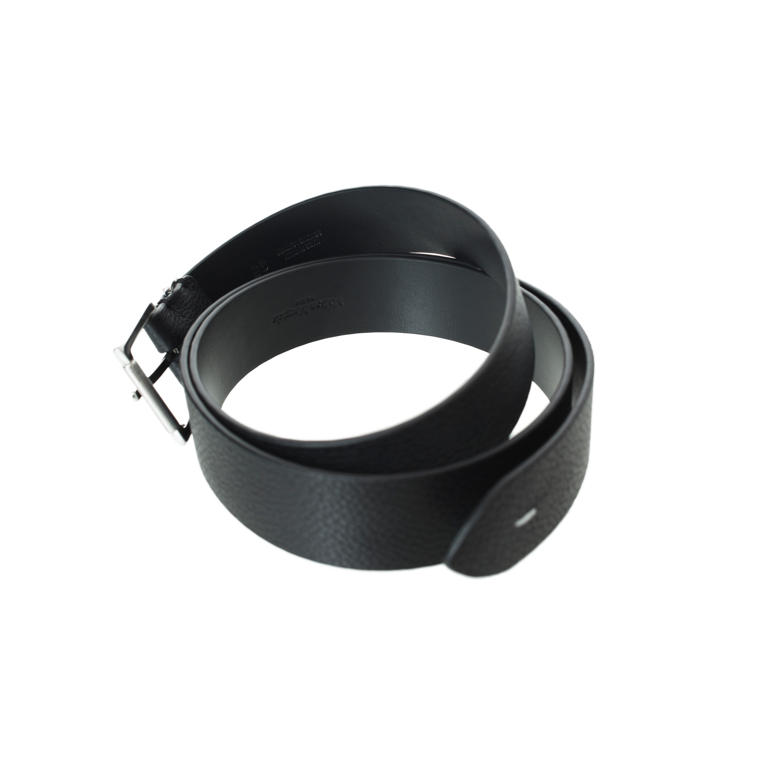 Maison Margiela Black leather belt