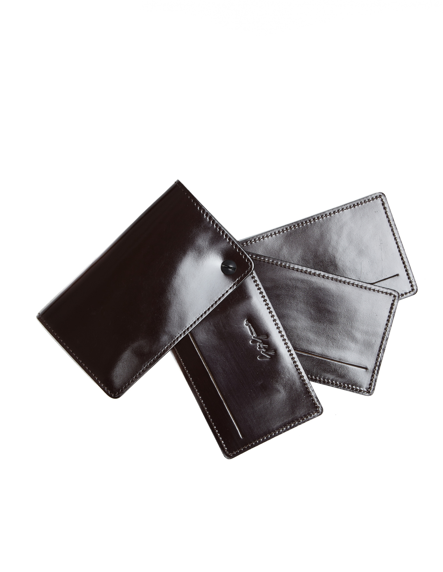 Yohji Yamamoto Polished Leather Cardholder