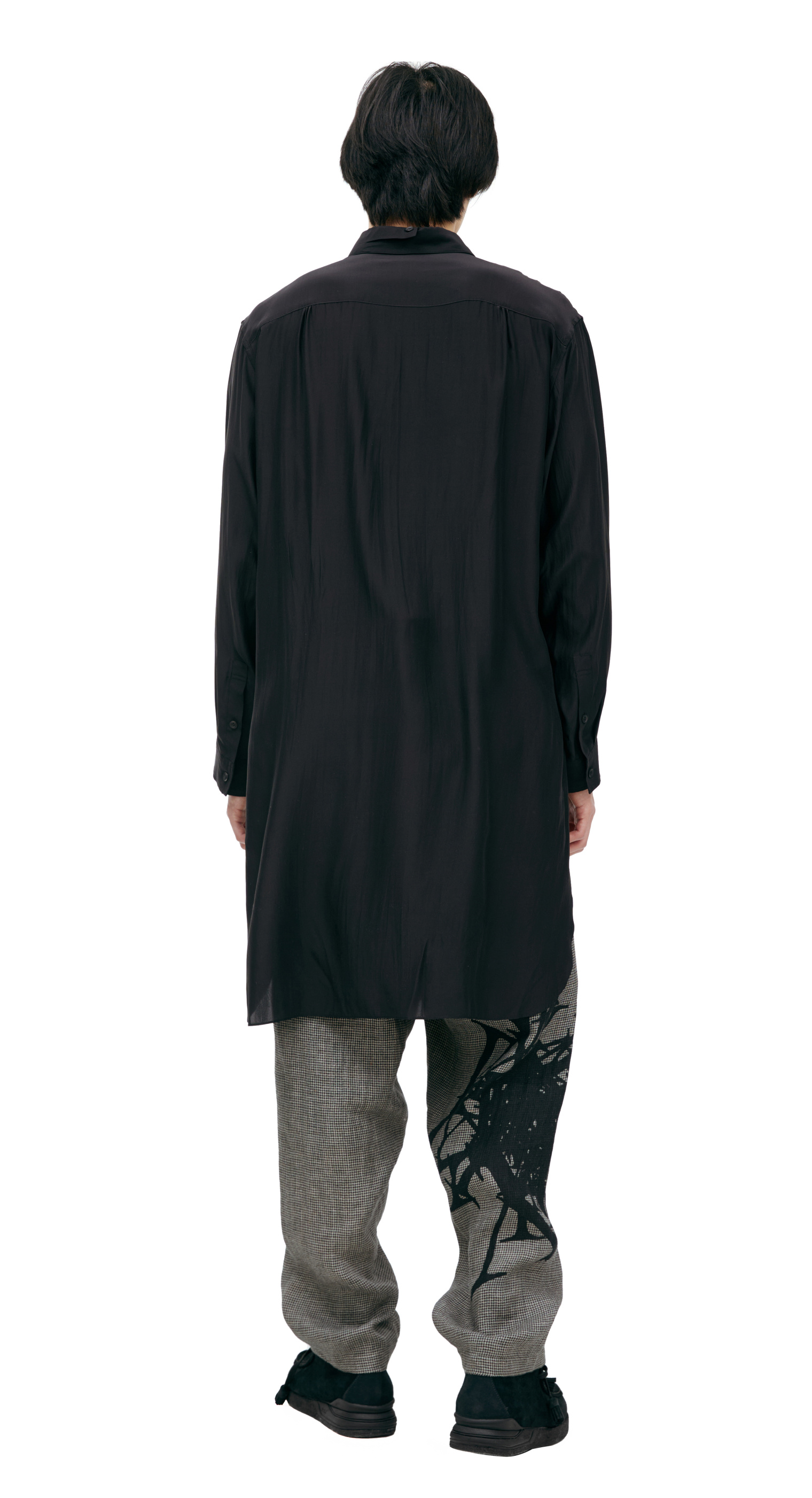 Yohji Yamamoto Silk print shirt