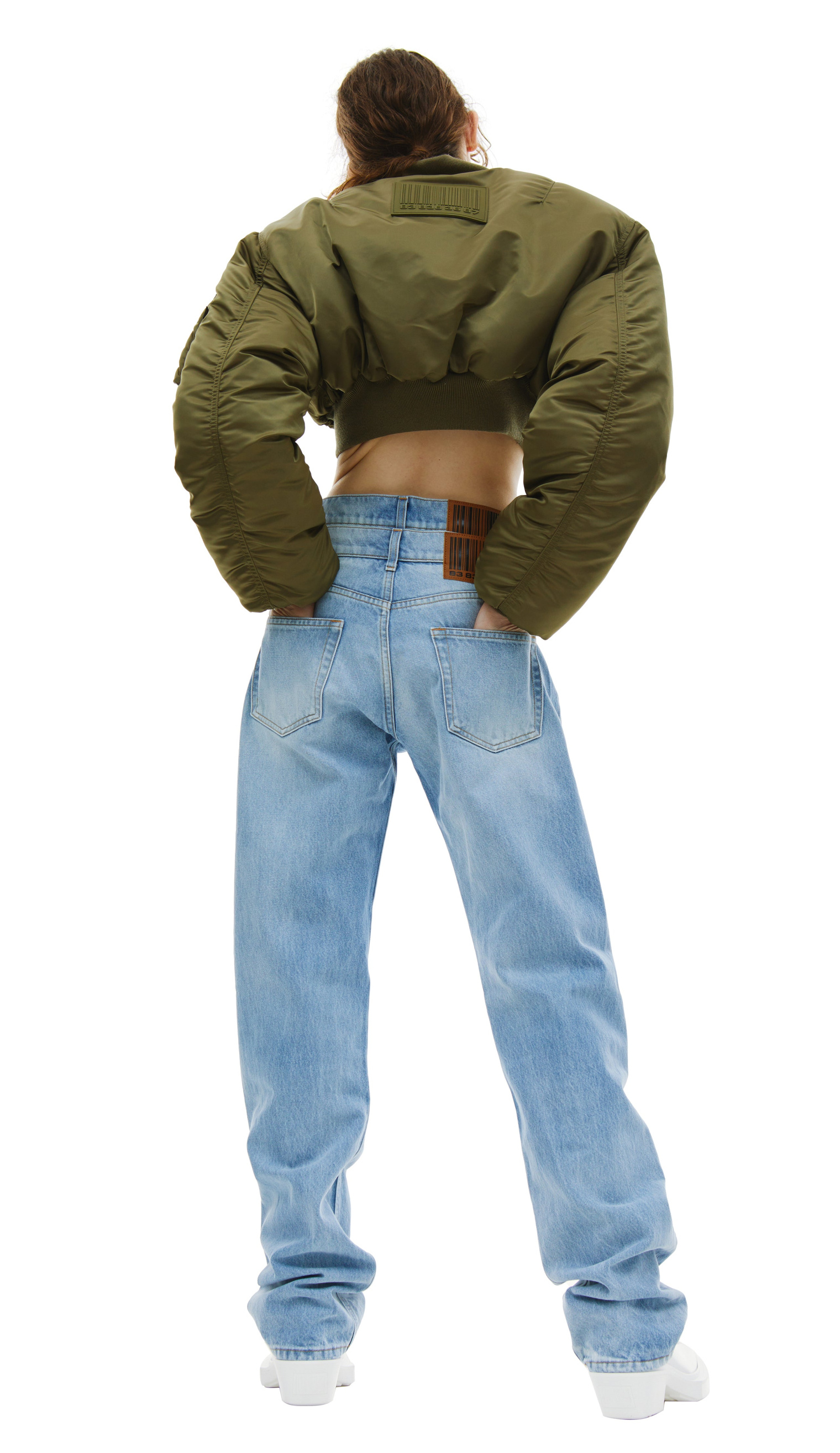 VTMNTS Double Waist Blue Denim Jeans