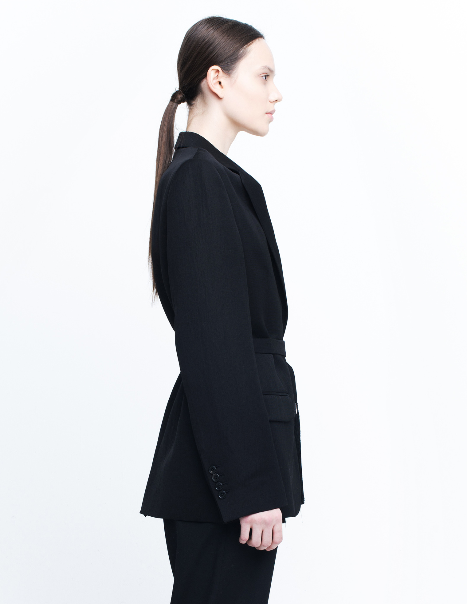 Ann Demeulemeester Жакет с поясом