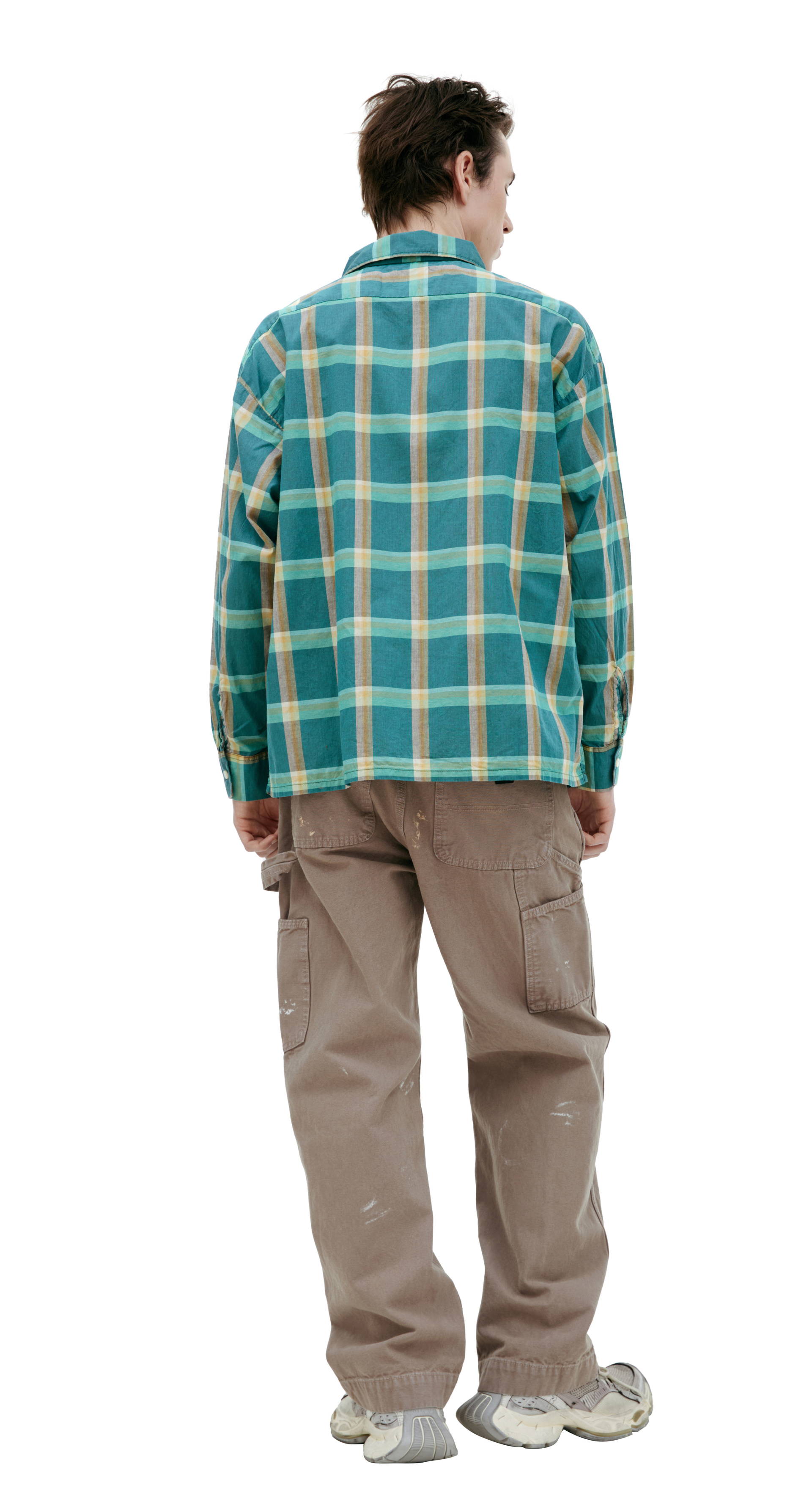 Saint Mxxxxxx Green plaid shirt